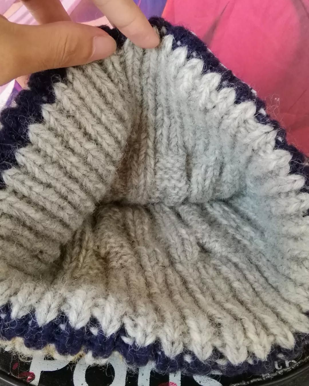 Vintage Argyll and Bute Grey Natural Wool Beanie Size ONE SIZE - 3 Thumbnail