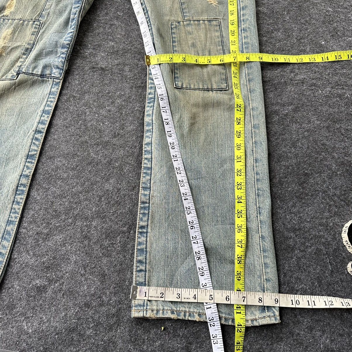 Takeo Kikuchi Vintage Takeo Kikuchi Japan Patchwork Denim 36x32 D657 Size US 36 / EU 52 - 10 Thumbnail