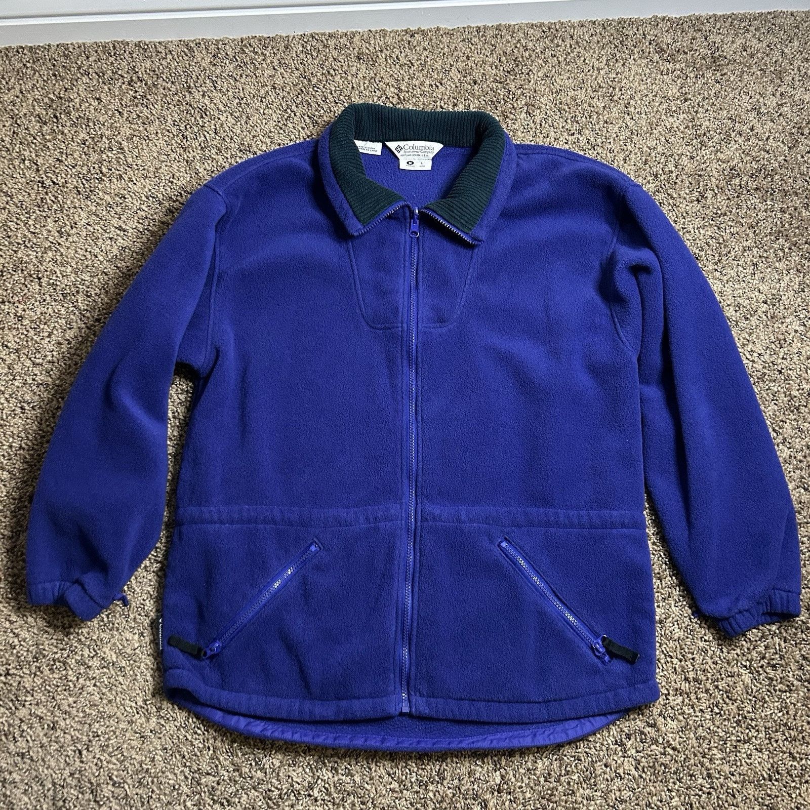 Columbia Columbia Womens M Fleece Full Zip Up Mock Neck Sweatshirt Size M / US 6-8 / IT 42-44 - 1 Thumbnail