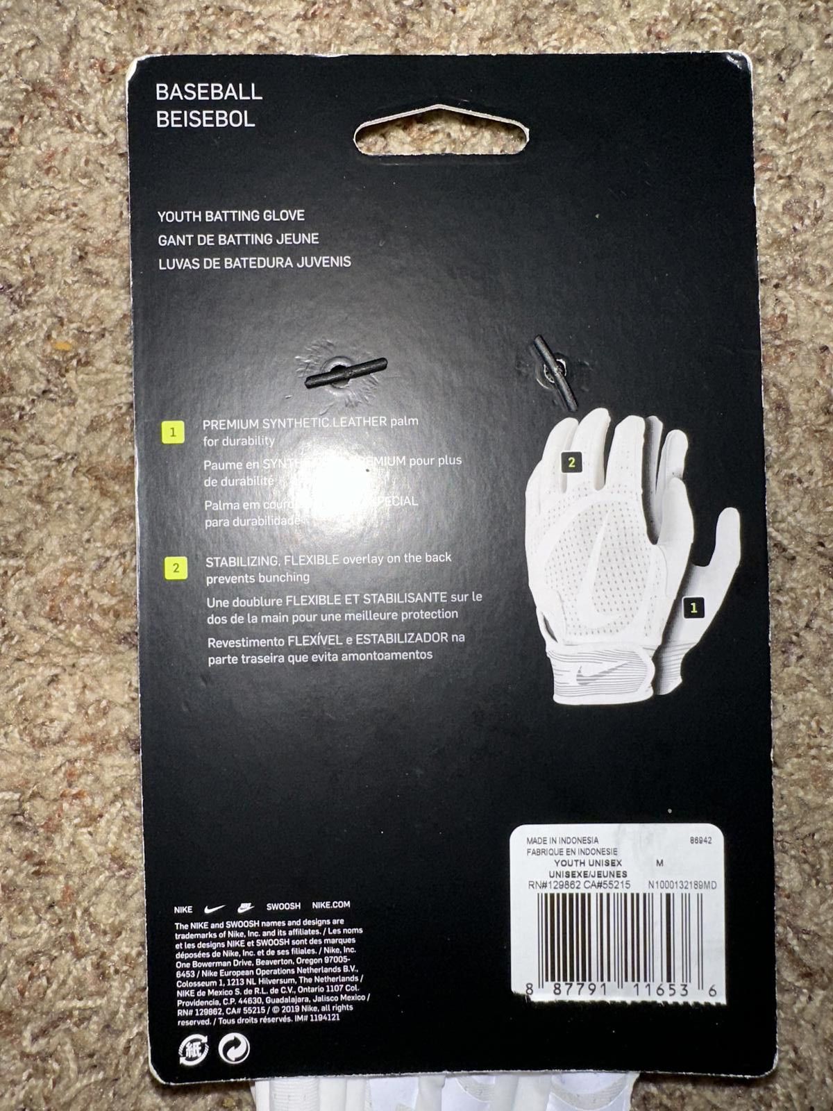 Nike Nike Youth Alpha Huarache Edge Batting Gloves Size ONE SIZE - 7 Thumbnail