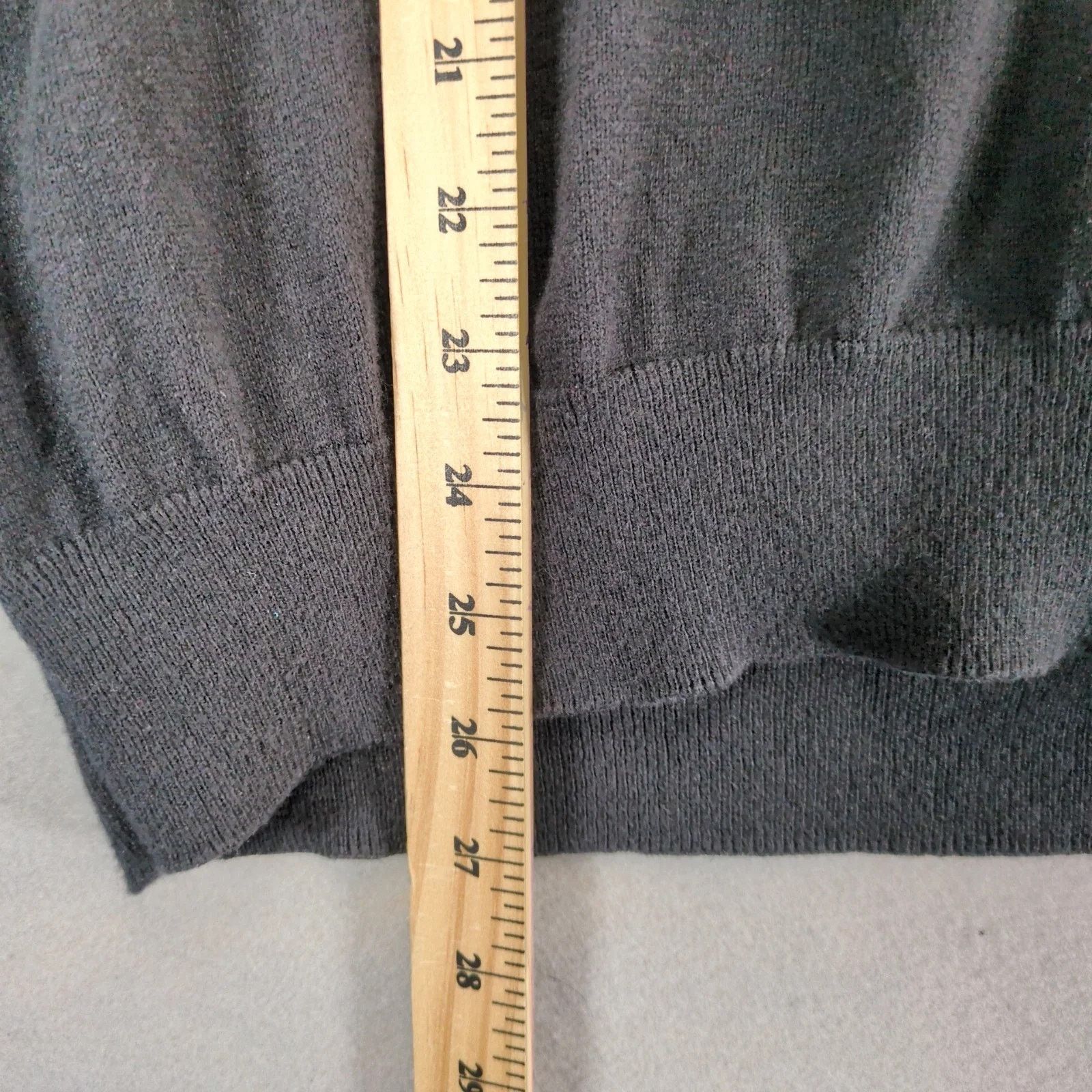 Chaps Chaps Cotton Cashmere Black V-Neck Sweater Men's L Crest Size US L / EU 52-54 / 3 - 8 Thumbnail