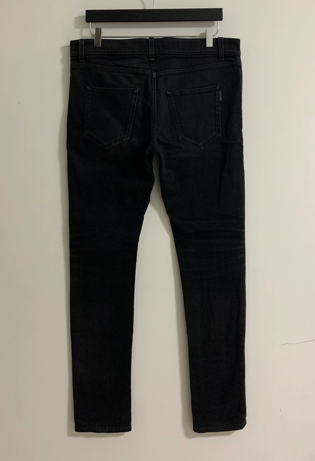Saint Laurent Paris SLP D02 Black Denim Jeans 32 Size US 32 / EU 48 - 2 Thumbnail