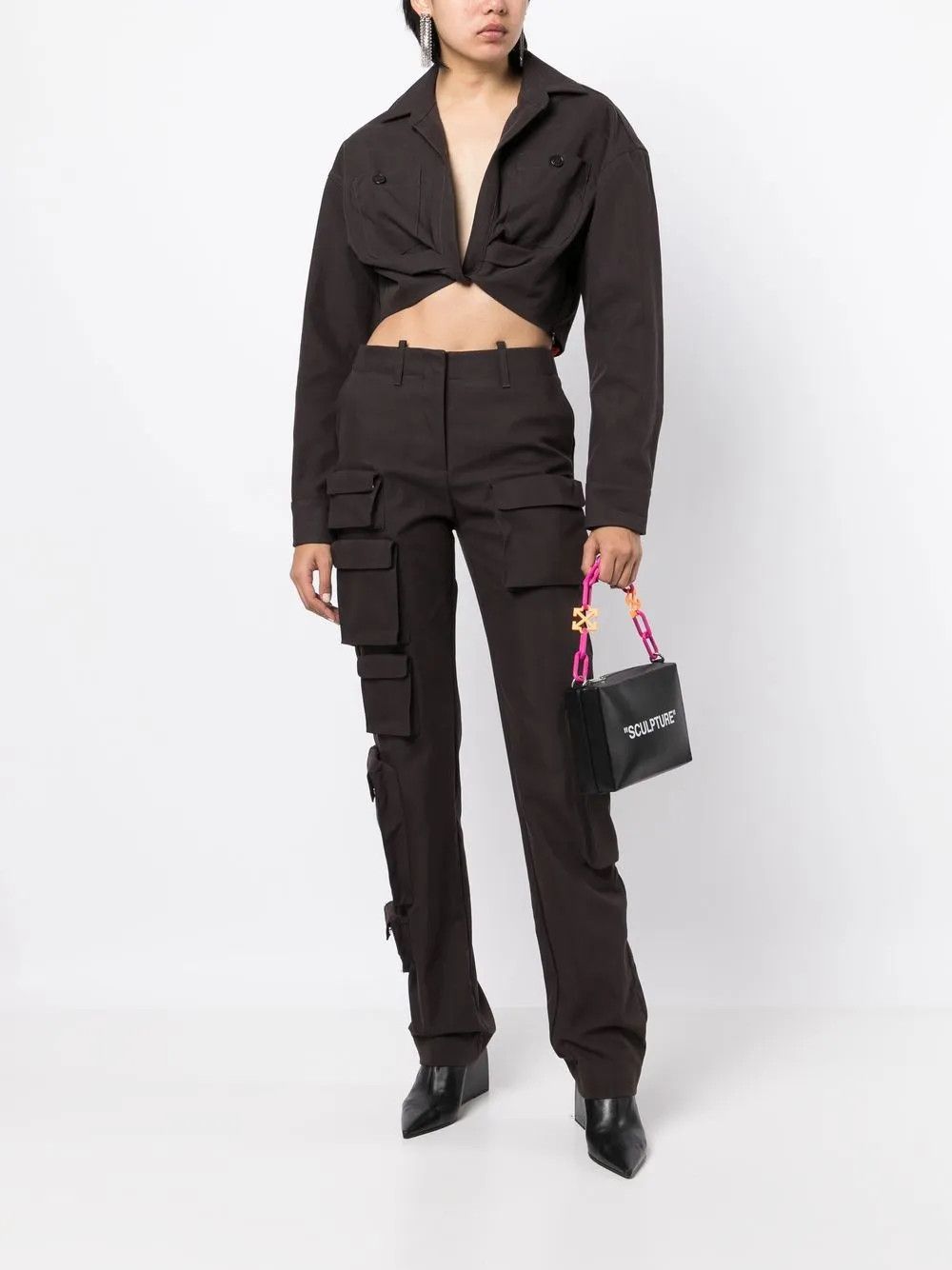 Off-White o1y1225 Blouse in Black Size XS / US 0-2 / IT 36-38 - 5 Thumbnail