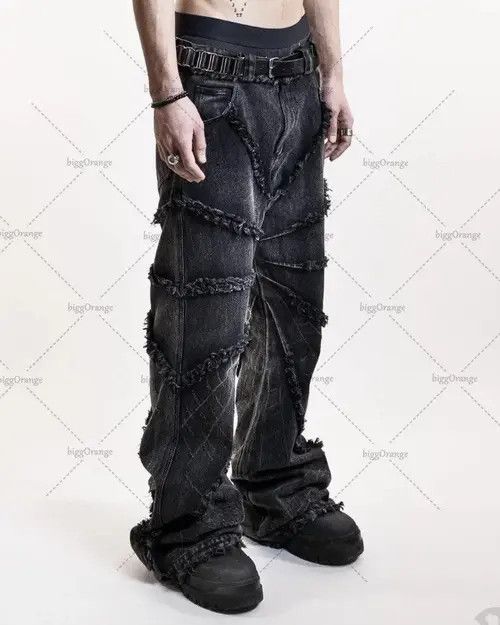 Japanese Brand × Vintage Y2k Retro Oversized Punk Retro Hip Hop Jeans Size US 38 / EU 54 - 4 Thumbnail