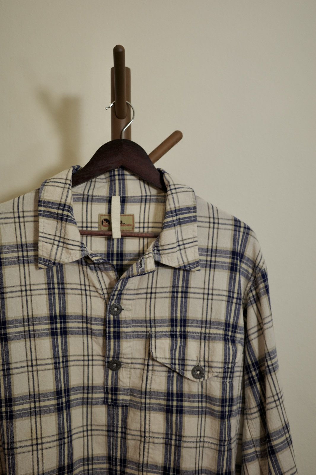 Nigel Cabourn Nigel Cabourn Lybro ivory plaid work shirt Size US L / EU 52-54 / 3 - 1 Thumbnail