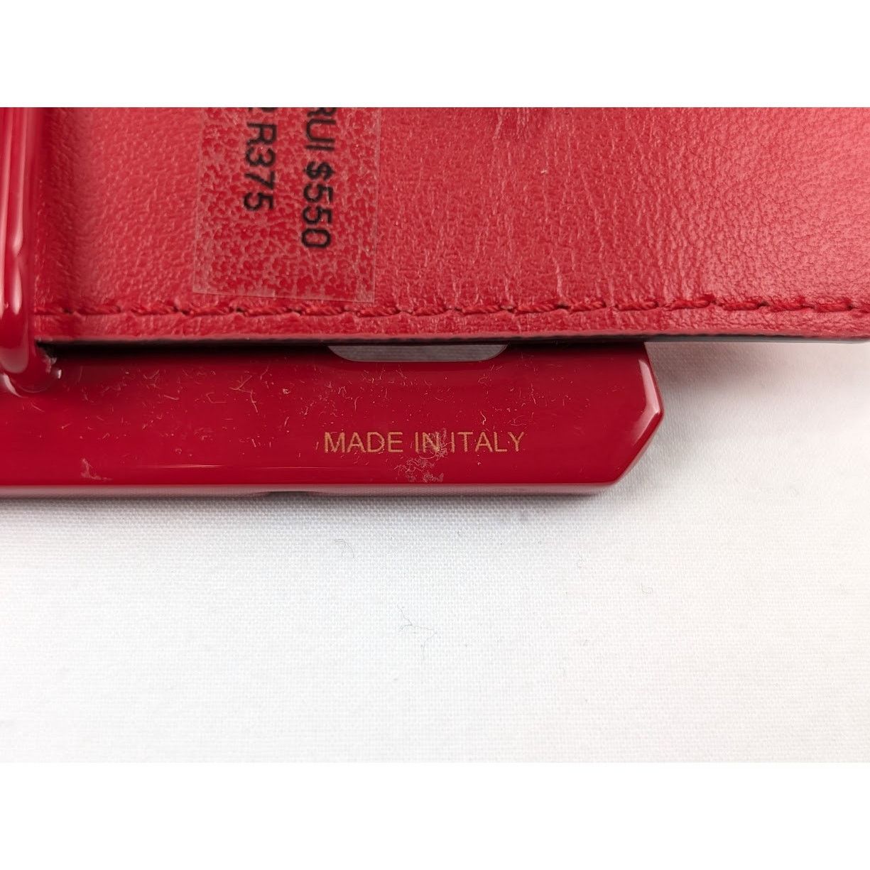 Christian Louboutin o1rshd1 Size: 90 / Calf Happy Rui CL Logo Belt in Loubi Size 34 - 8 Thumbnail
