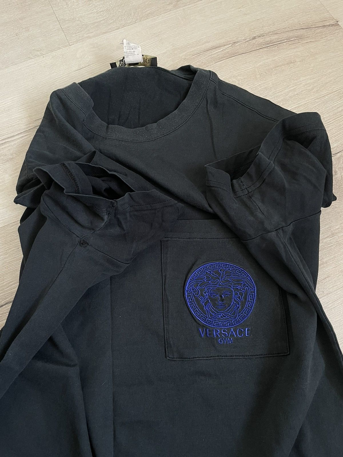 Versace × Vintage Vintage Versace Underwear Gym T-shirt With Blue Logo Y2k Size US S / EU 44-46 / 1 - 8 Thumbnail