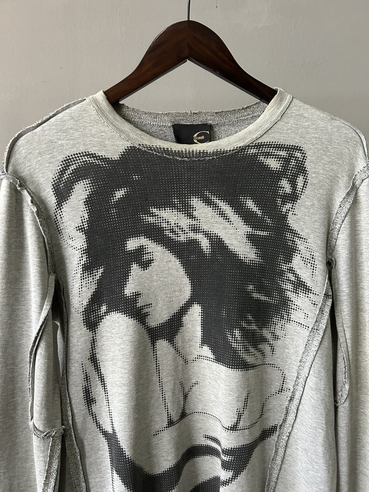 Just Cavalli SS2005 Cavalli Naked Woman Print Grey Longsleeve Size US M / EU 48-50 / 2 - 5 Thumbnail