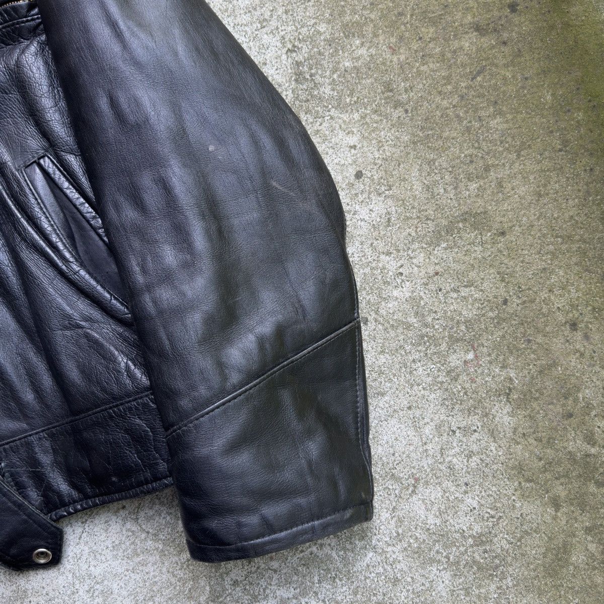 Vintage 40s 50s Leather Horsehide Shearling Jacket ERD Grunge Size US L / EU 52-54 / 3 - 15 Thumbnail
