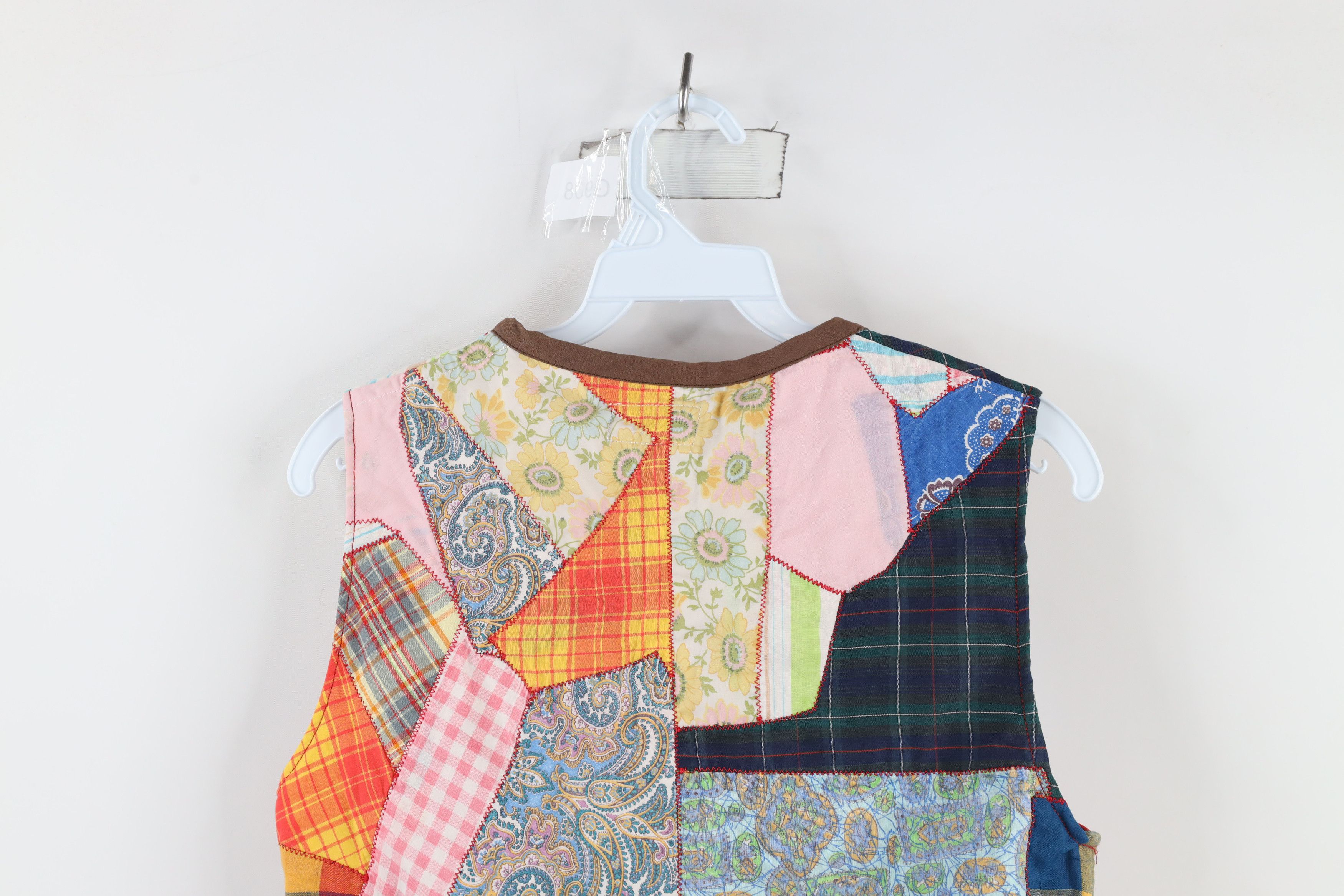 Vintage Vintage Streetwear Quilt Patch Button Vest Jacket USA Size M / US 6-8 / IT 42-44 - 9 Thumbnail