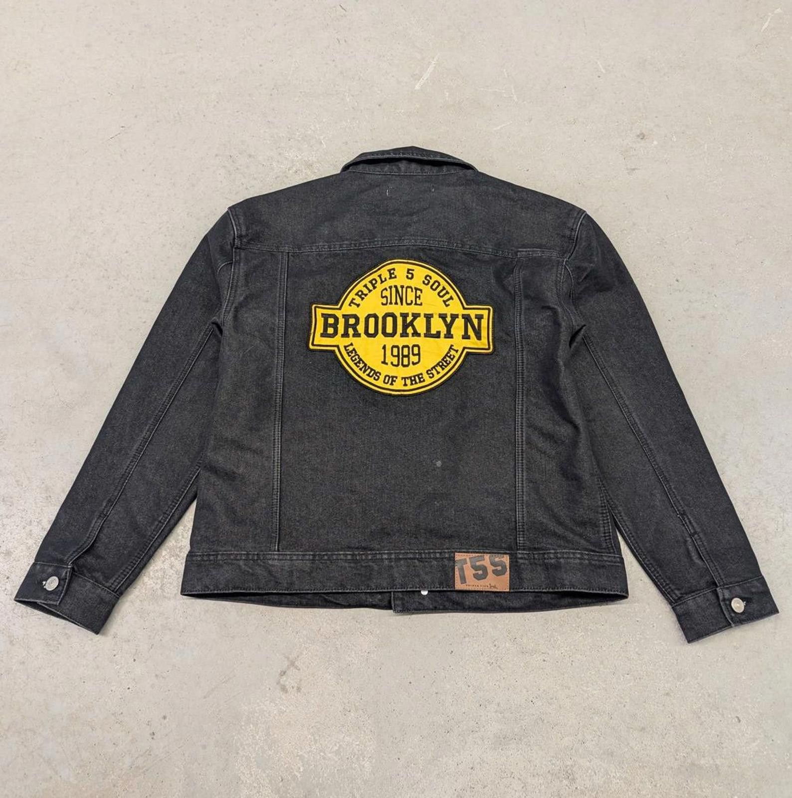 Other Y2K Triple Five Soul Brooklyn New York Black Denim Jacket Size US M / EU 48-50 / 2 - 1 Thumbnail