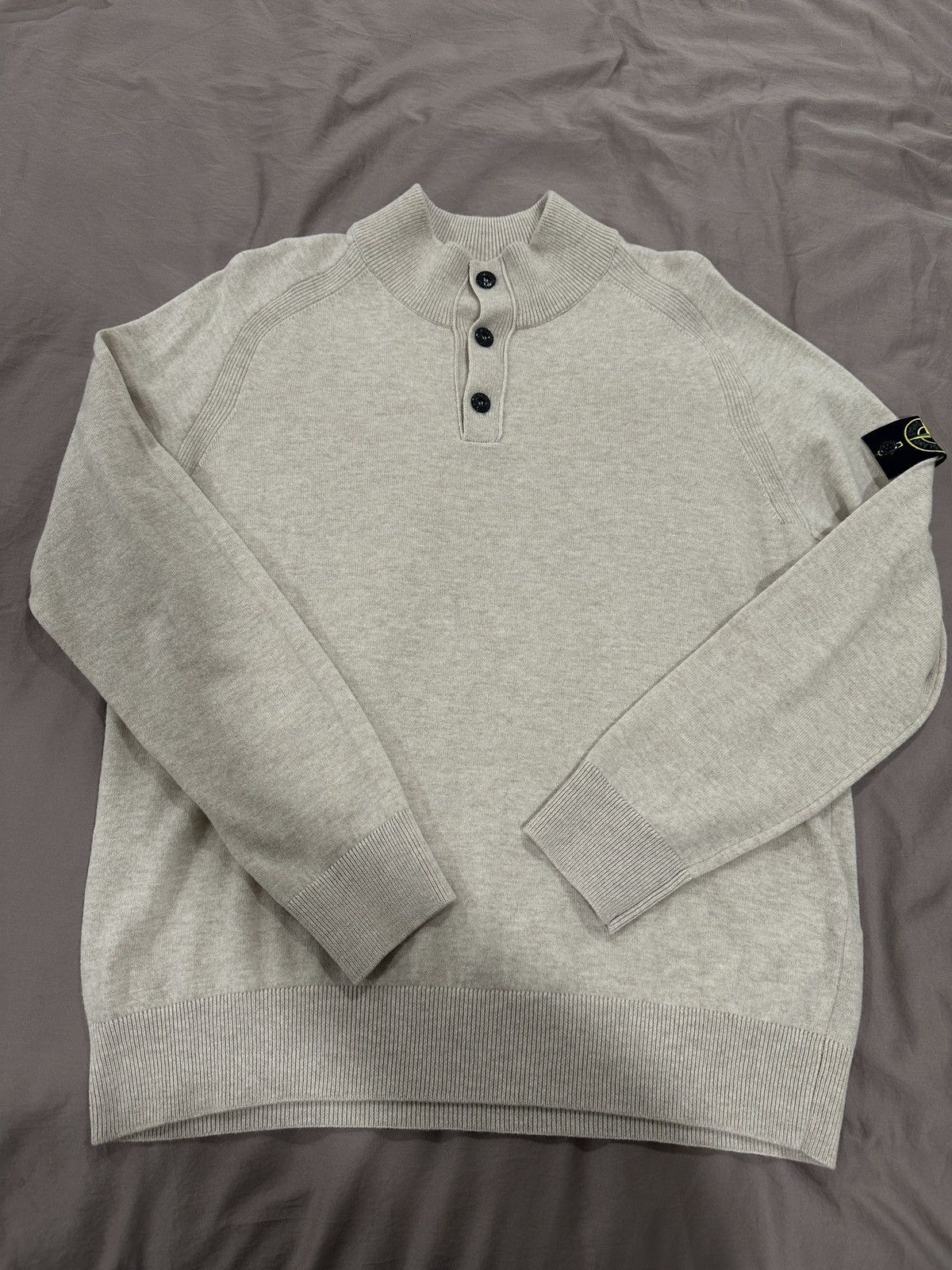 Stone Island Stone Island Wool Mock Neck Sweater Size US L / EU 52-54 / 3 - 1 Thumbnail