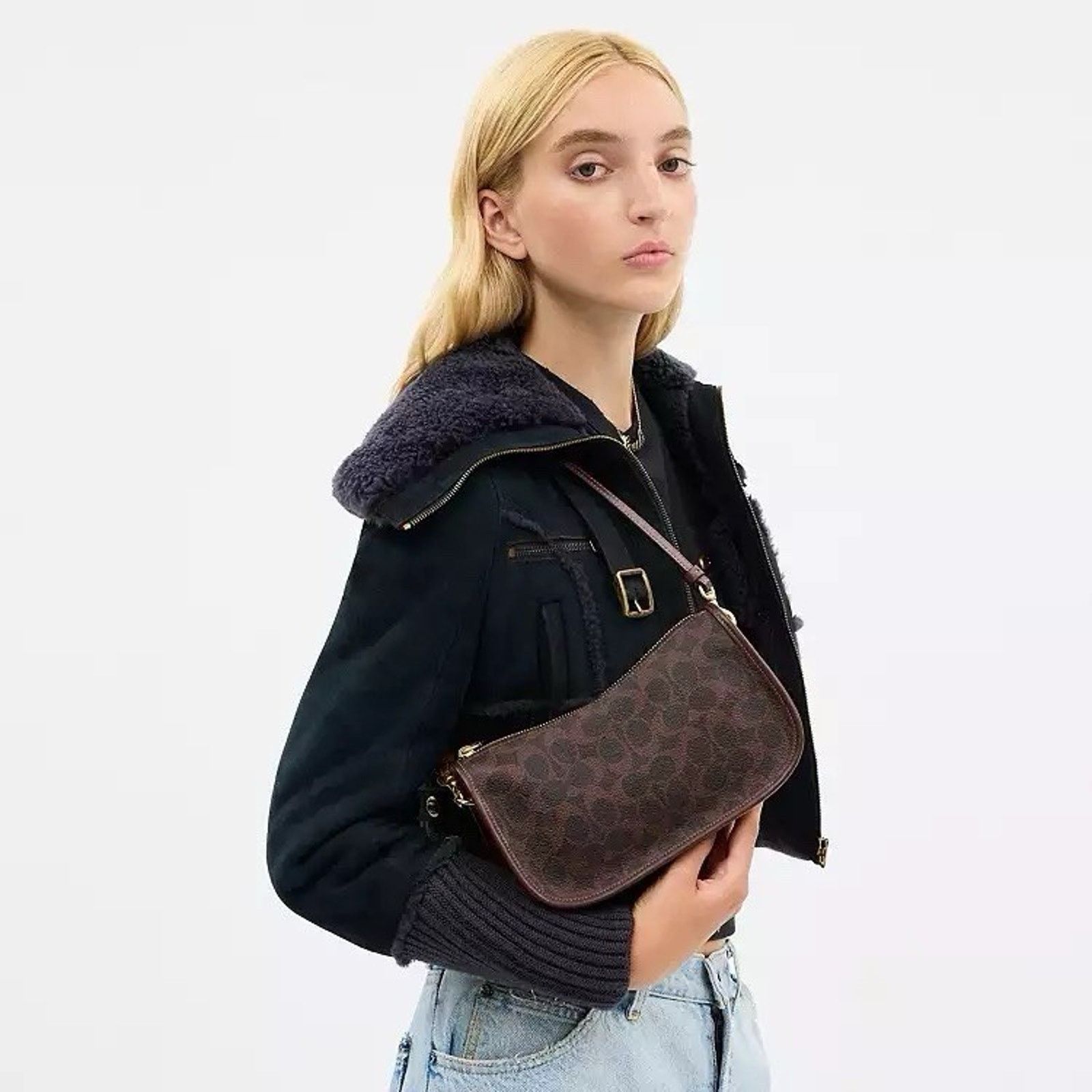 Coach NWT COACH Waverly Bag Shoulder Bag CCC38 Brass/Maple Size ONE SIZE - 8 Thumbnail