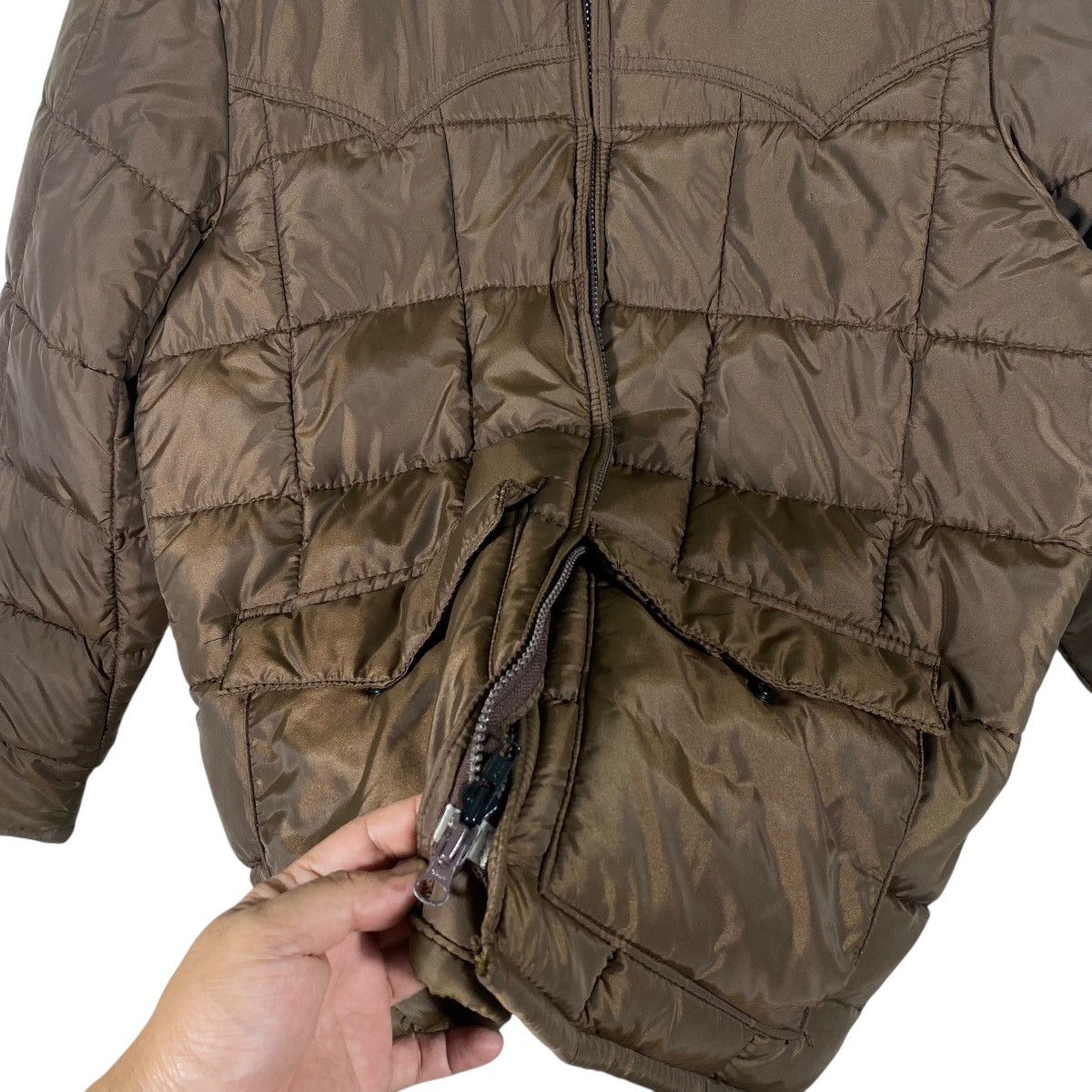 Japanese Brand Vintage Wallo Blizzard Purf Zipper Jacket M Size Brown Size US M / EU 48-50 / 2 - 9 Thumbnail