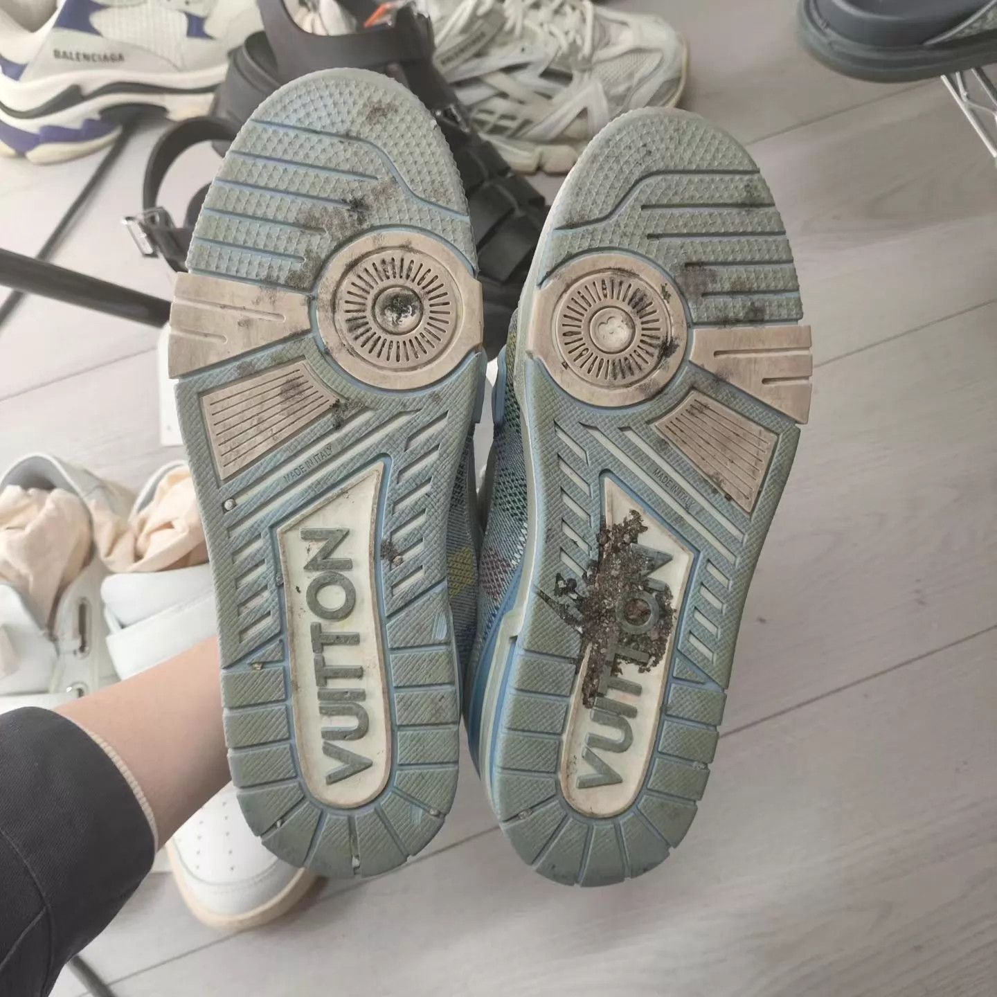 Louis Vuitton LV Trainer 39.5 Blue 2024 Size US 8 / IT 38 - 3 Thumbnail
