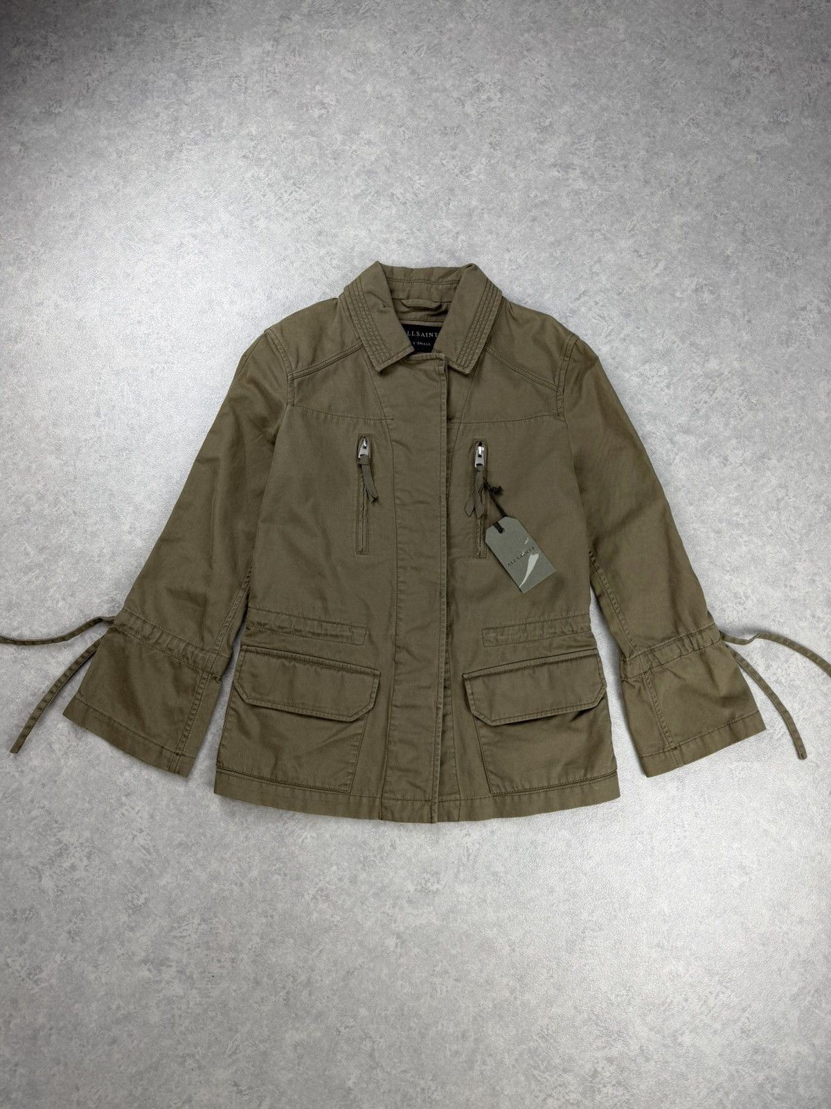 Allsaints AllSaints Amira Utility Jacket Womens XS Khaki Size XS / US 0-2 / IT 36-38 - 2 Thumbnail