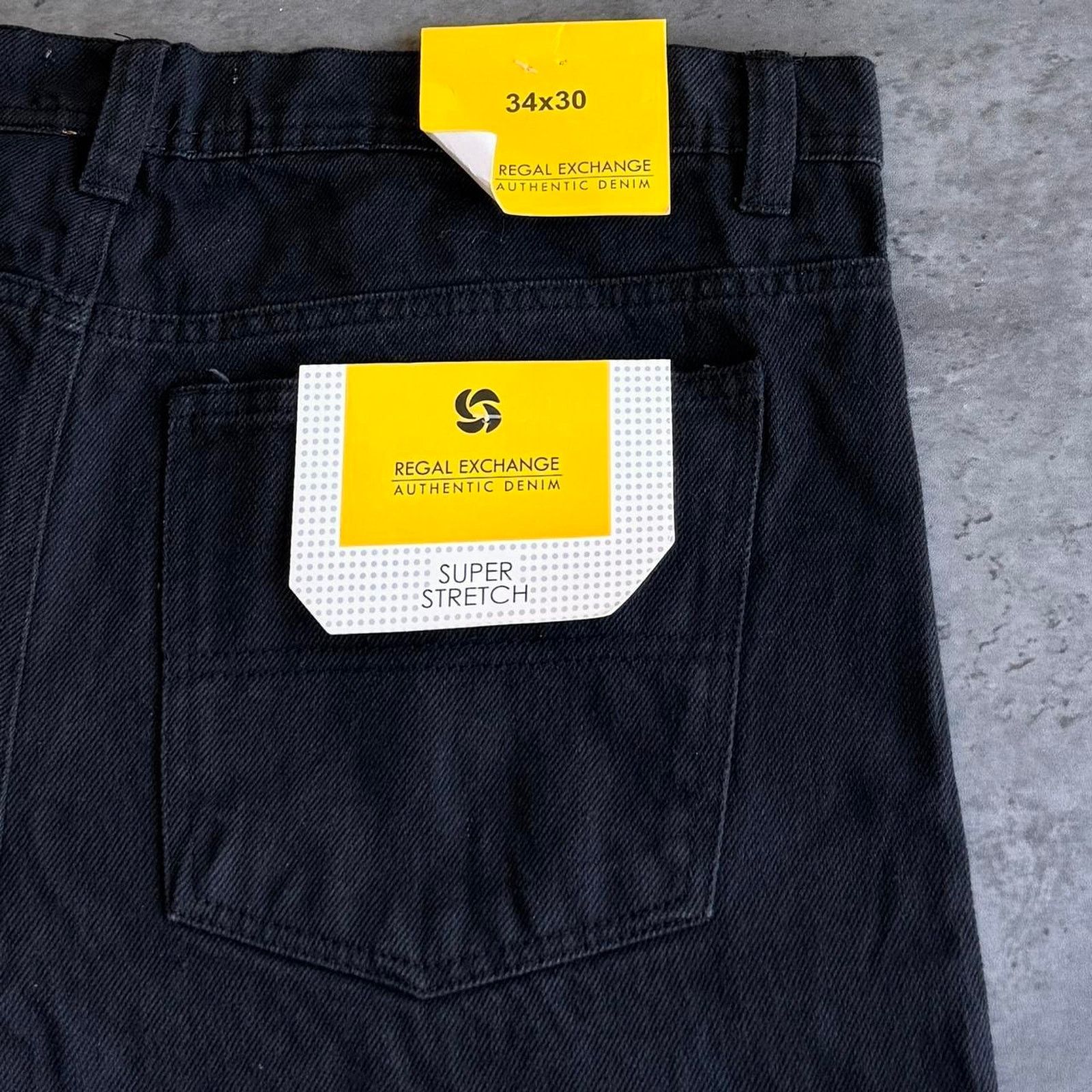 Japanese Brand × Vintage Brand New Real Exchange Black Cargo Denim Jeans Size US 34 / EU 50 - 4 Thumbnail