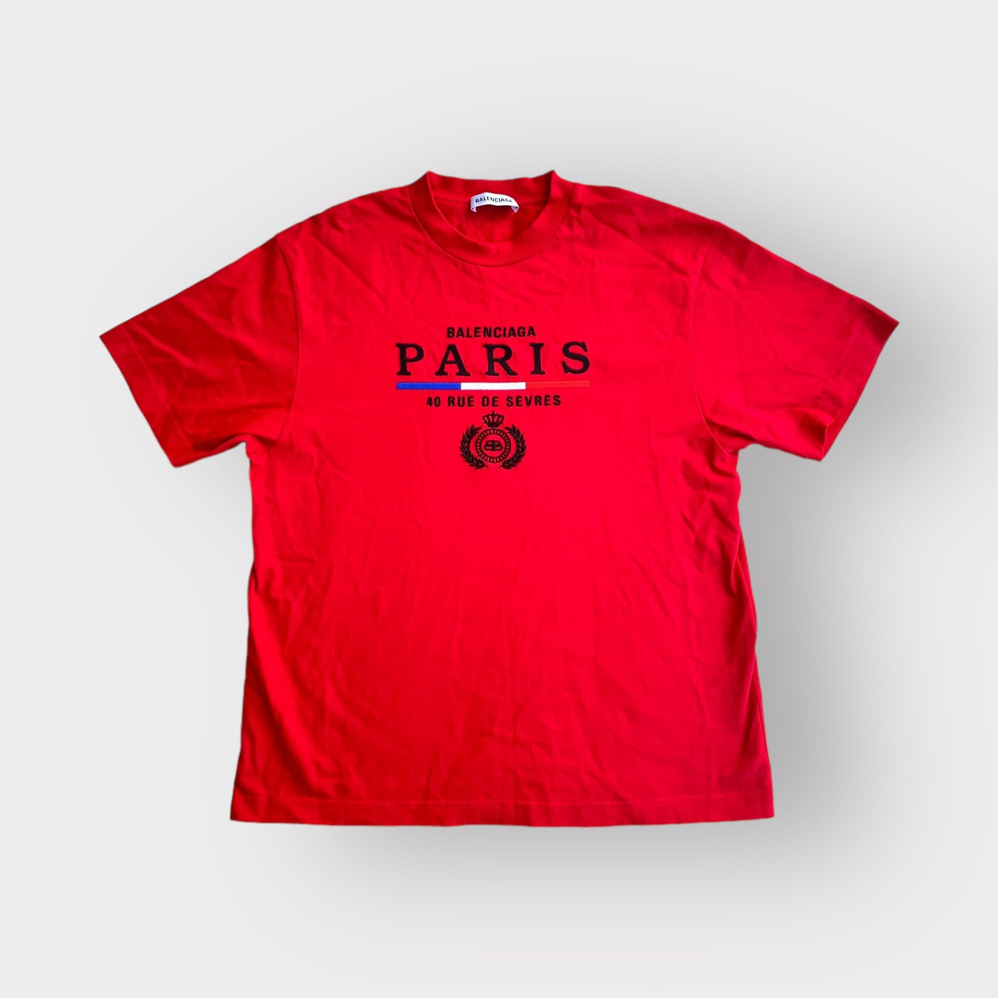 Rue De Sevres Logo Tee Marine Blue | The Webster