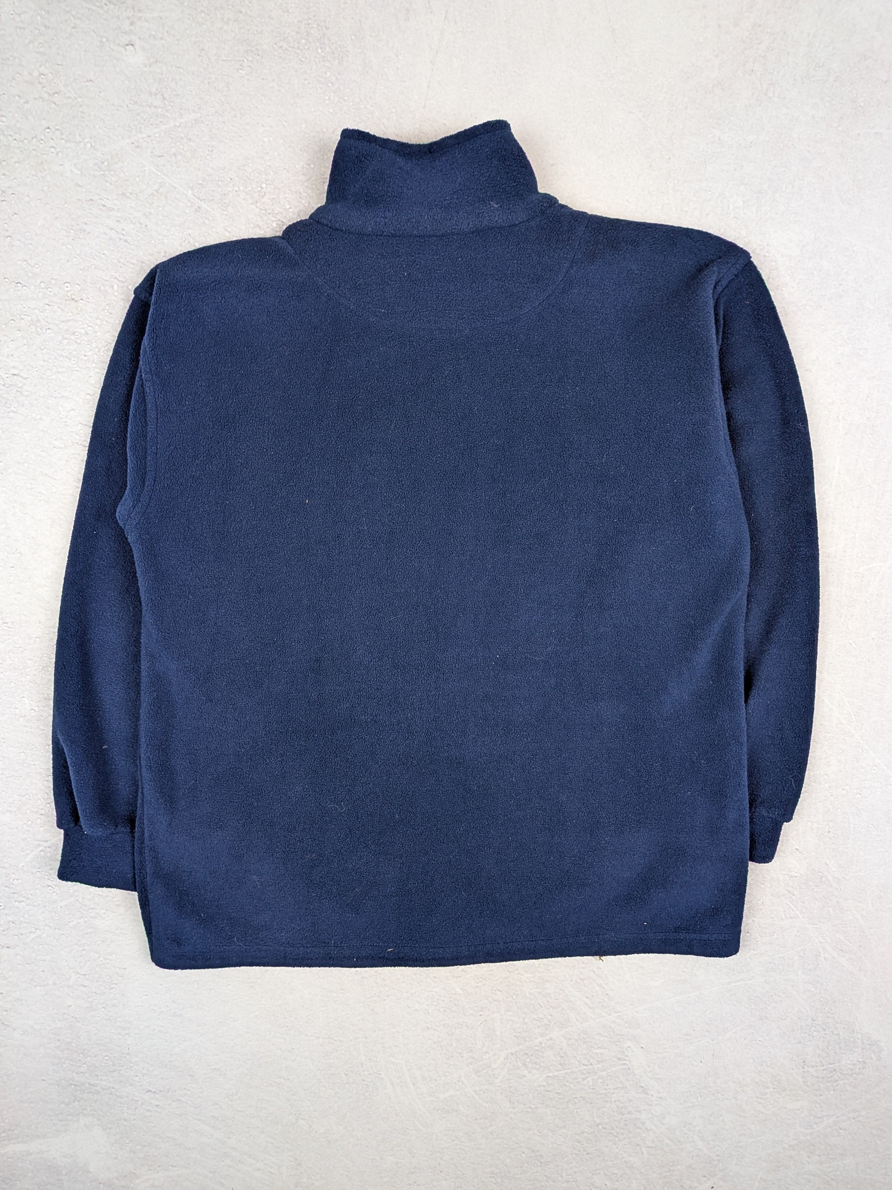 Nike Vintage 80s 90s Nike Navy Fleece Zip-up Pullover L Winter Size US L / EU 52-54 / 3 - 2 Thumbnail