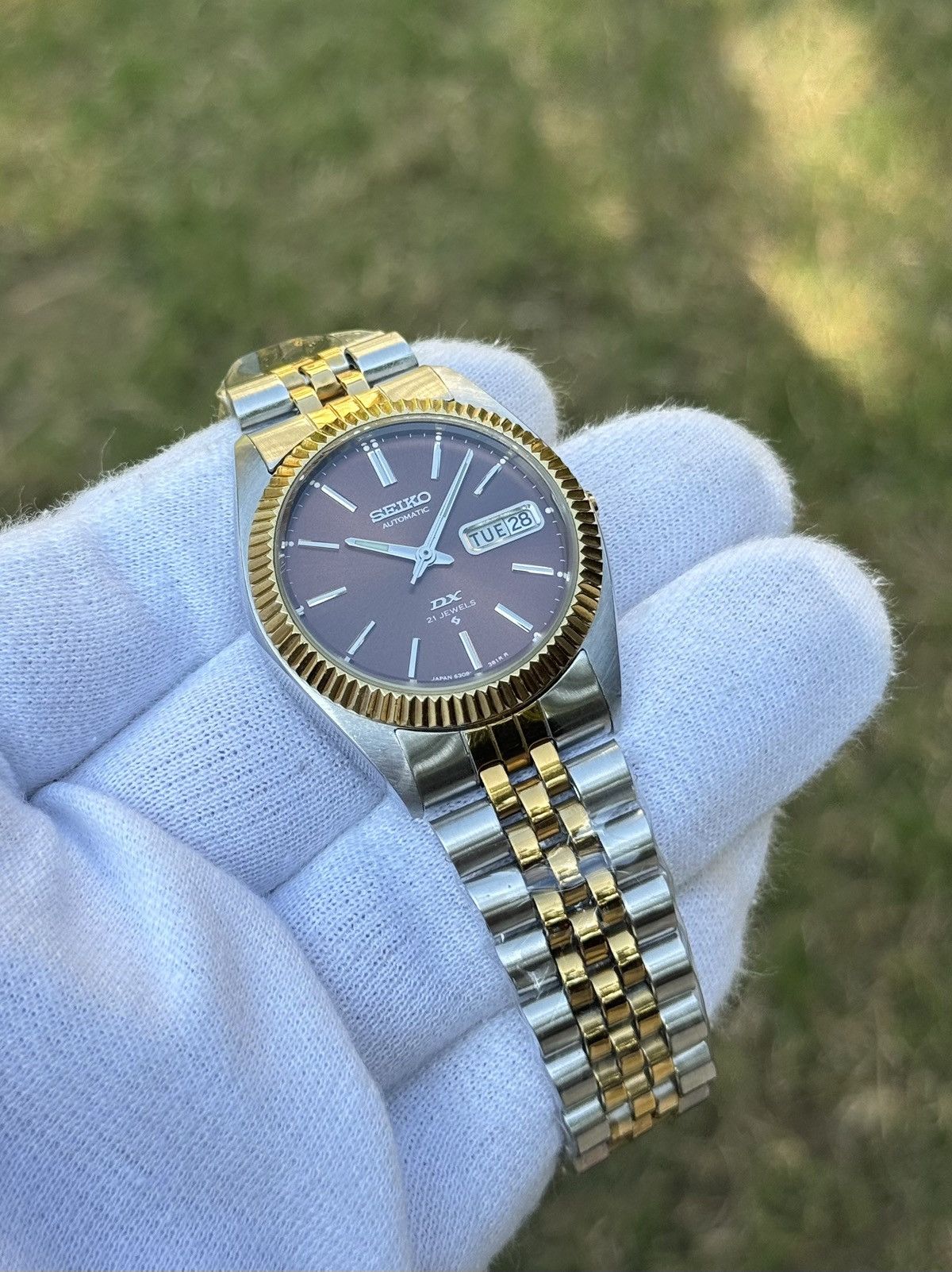 Seiko Seiko 5 DX Fluted Bezel Automatic 6309 Japanese mens Watch Size 36 - 18 Thumbnail