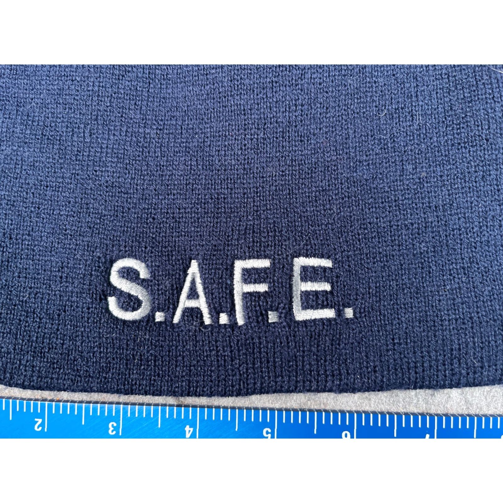 Vintage Yupoong Hat Adult One Size Blue Solid Logo Ski Acrylic Mens Size ONE SIZE - 2 Thumbnail