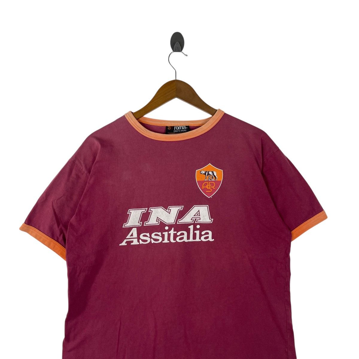 Vintage Vintage AS Roma Nakata Tee Shirt Size US M / EU 48-50 / 2 - 2 Thumbnail