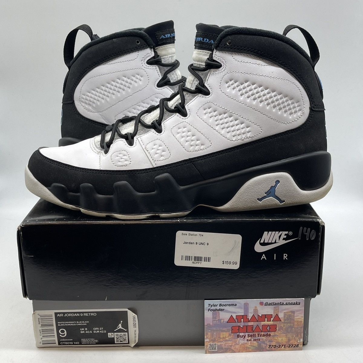 Jordan Brand Air Jordan 9 university blue Size US 9 / EU 42 - 1 Thumbnail