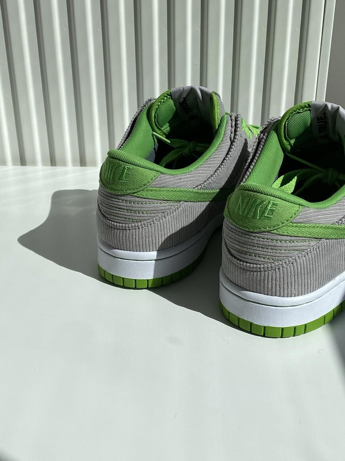 Nike !DS 2011 Nike Dunk Low Corduroy ID 1/1 Grey Green Vintage Size US 6 / EU 39 - 8 Thumbnail