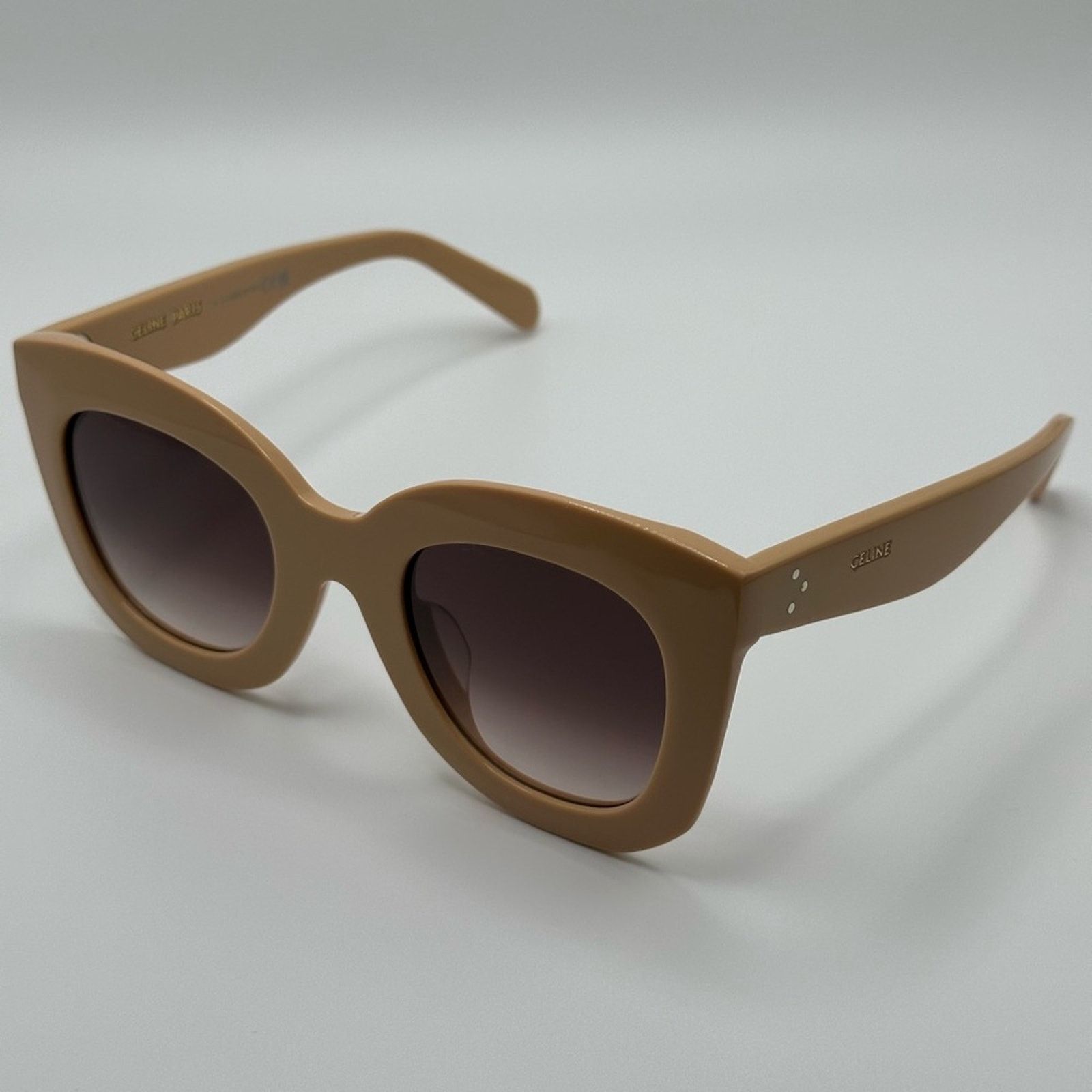 Celine NEW CELINE Sunglasses CL4005FN 4957Z Beige/Violet Gradient Size ONE SIZE - 6 Thumbnail