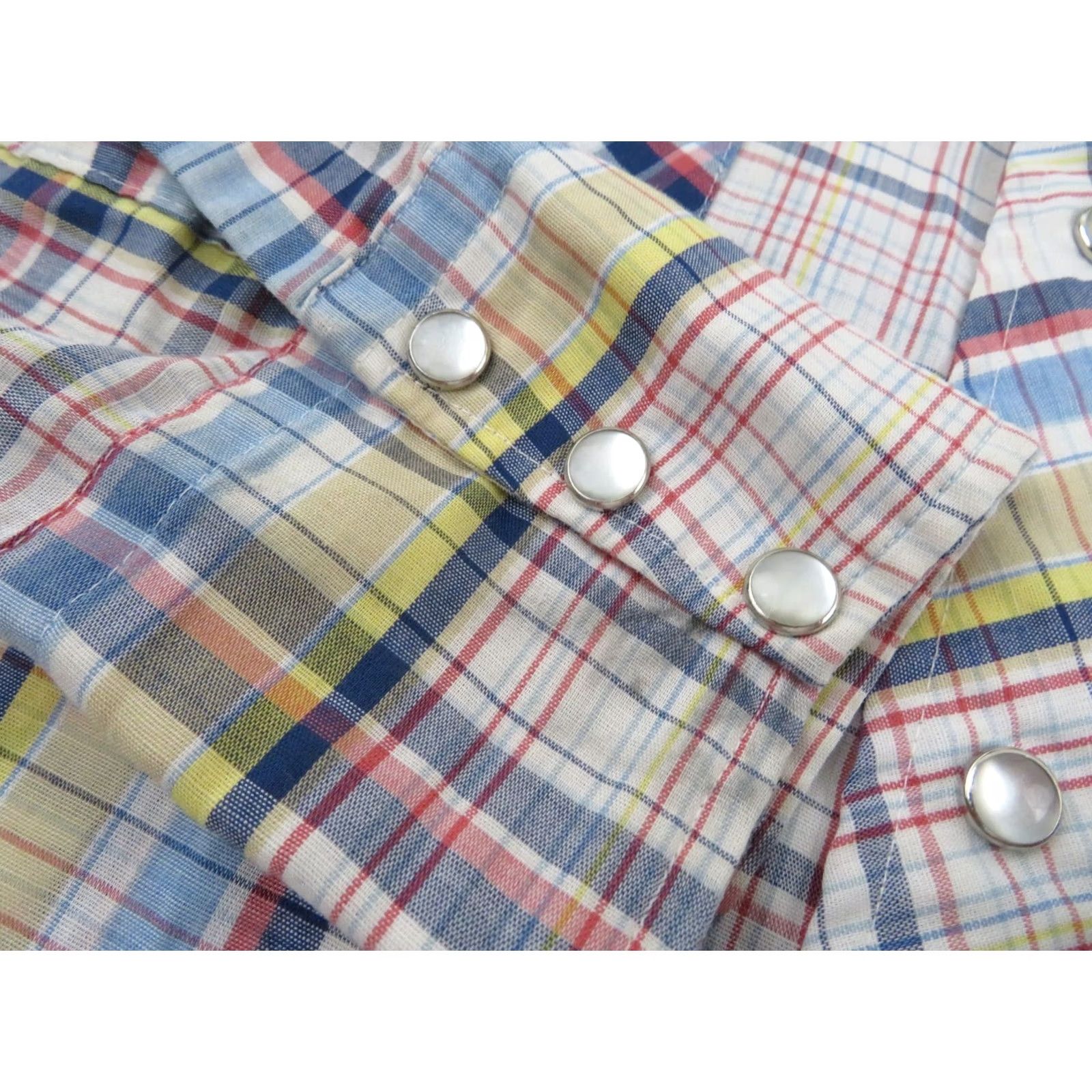 Vintage Vintage H Bar C Western Pearl Snap Shirt Men’s Large Plaid Long Sleeve Cowboy 70s 80s Rodeo Size US L / EU 52-54 / 3 - 6 Thumbnail