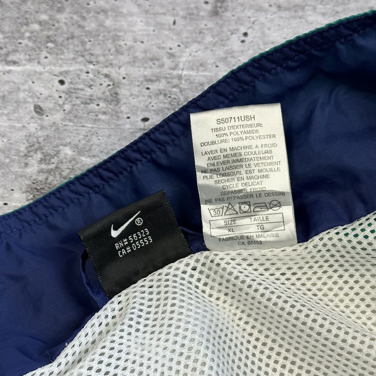 Nike × Vintage Vintage Nike Anorak Jacket Center Logo Oversize 90s Nylon Size US XL / EU 56 / 4 - 14 Thumbnail