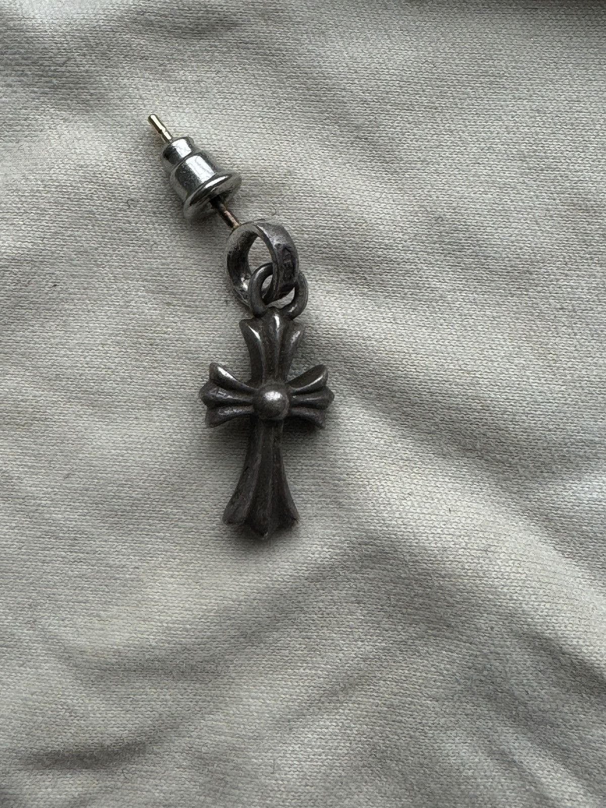 Chrome Hearts Chrome Hearts Baby Fat Cross drop Earring .925 Size ONE SIZE - 5 Thumbnail