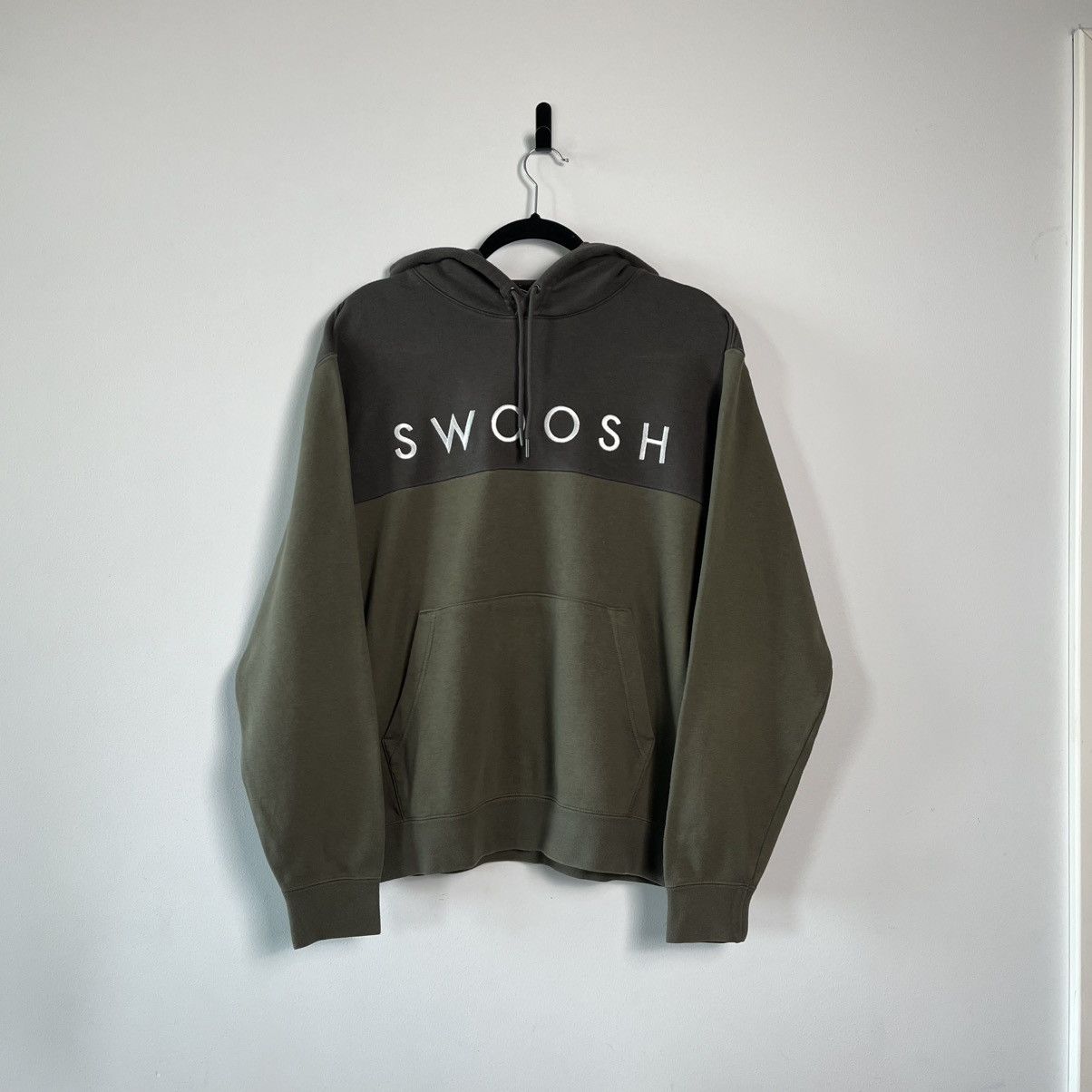 Nike Nike Double Swoosh Hoodie Olive Green Streetwear L Size US L / EU 52-54 / 3 - 1 Thumbnail