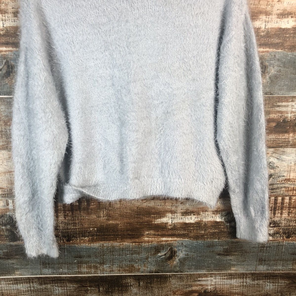 Japanese Brand DL Retro Girl Blue Cardigan Knitwear #C326 Size M / US 6-8 / IT 42-44 - 13 Thumbnail