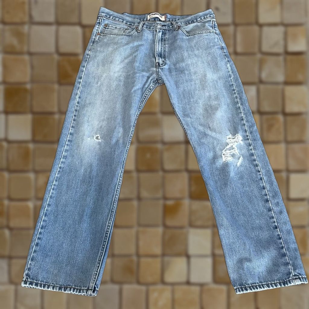 Levi's VINTAGE Levi's 505 Jeans Men Regular Fit Straight Cotton Denim Light Wash Distressed 36x30 Size US 36 / EU 52 - 1 Thumbnail