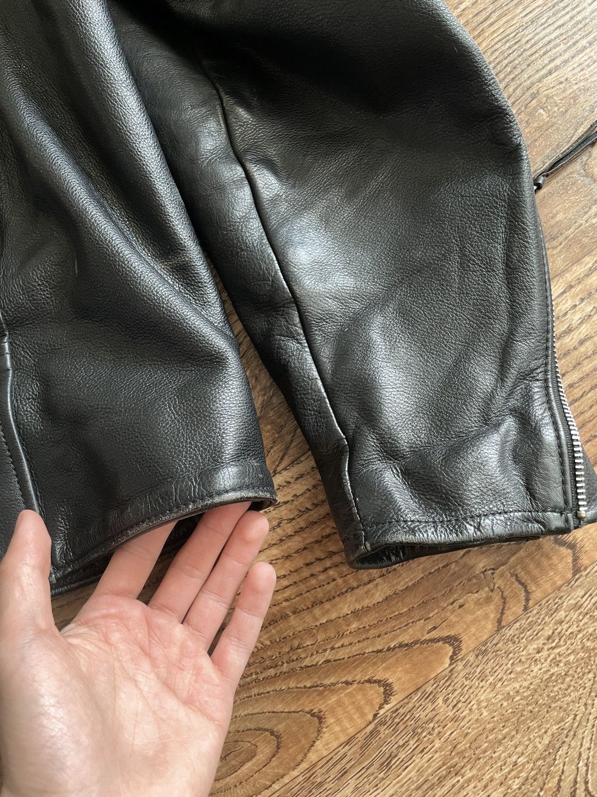 Harley Davidson × Vintage CRAZY HARLEY DAVIDSON LEATHER JACKET Size US XL / EU 56 / 4 - 19 Thumbnail
