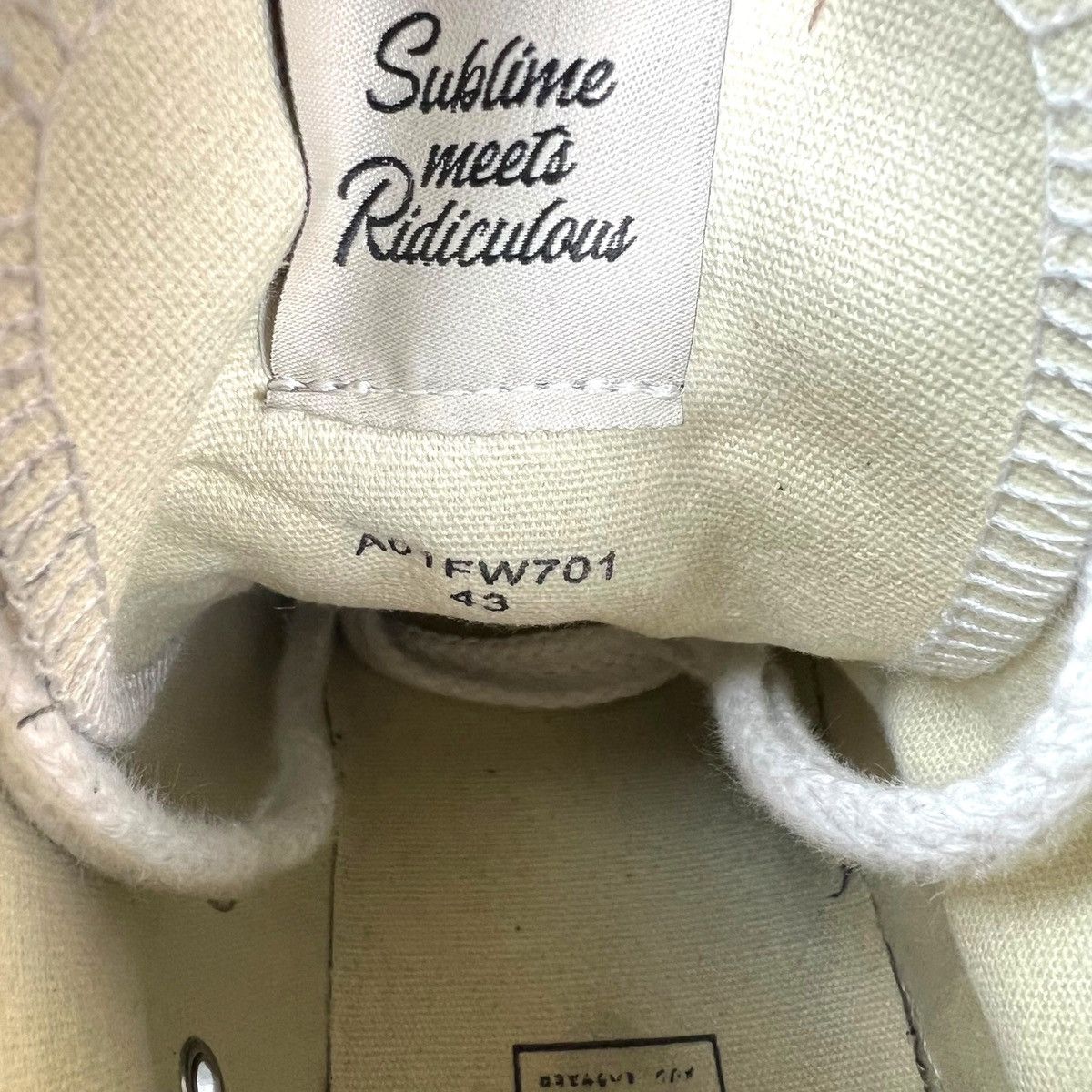 Maison MIHARA YASUHIRO Maison Mihara Yasuhiro Peterson High Black White Size US 10 / EU 43 - 10 Thumbnail