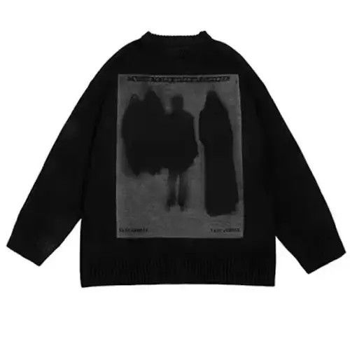 Aran Isles Knitwear × Hypebeast × Japanese Brand Shadows Print Knitwear Crew Neck Size US L / EU 52-54 / 3 - 1 Thumbnail