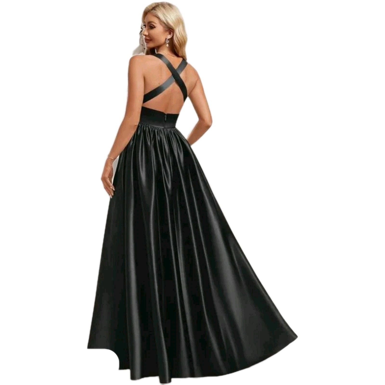 Other JJ's House A-Line V Neck Floor Length Sat In Bridesmaid Size XL / US 12-14 / IT 48-50 - 2 Thumbnail