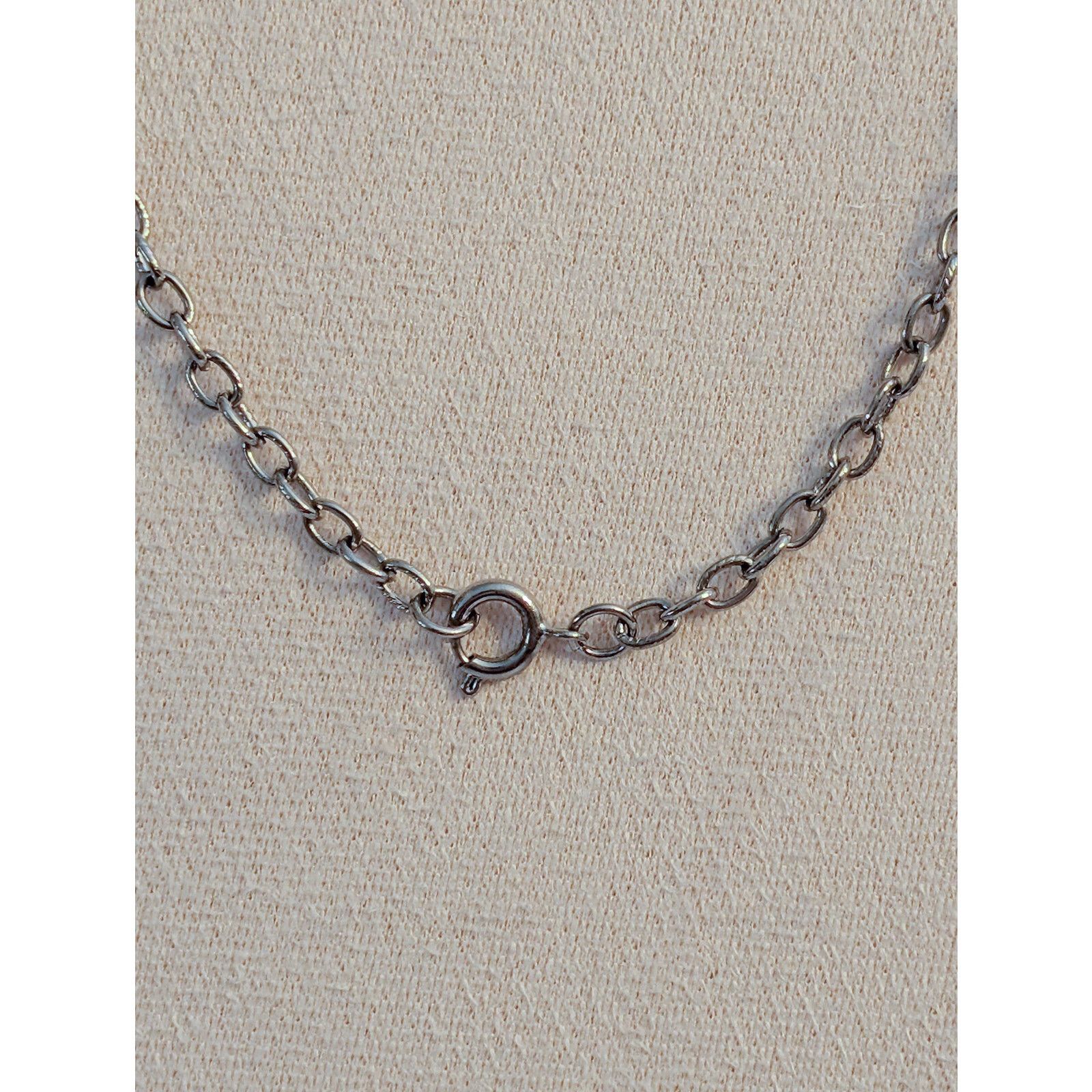 Vintage Vintage 1980s Classic 24" Silver-Tone Cable Chain Necklace Size ONE SIZE - 3 Thumbnail