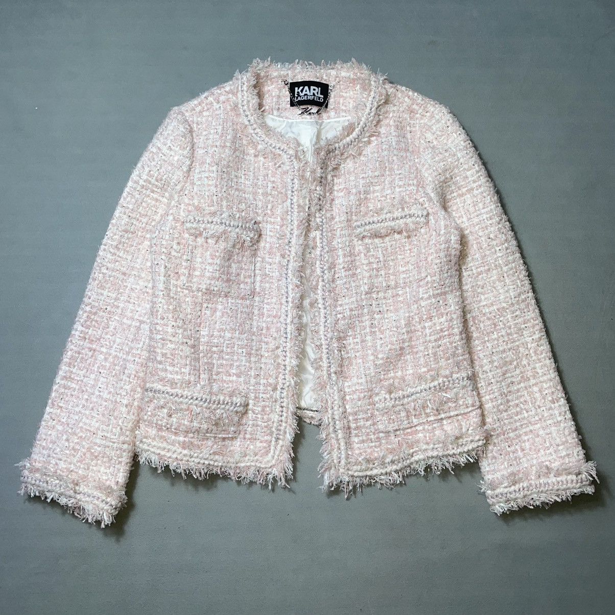 Karl Lagerfeld KARL LAGERFELD PINK TWEED Size M / US 6-8 / IT 42-44 - 2 Thumbnail