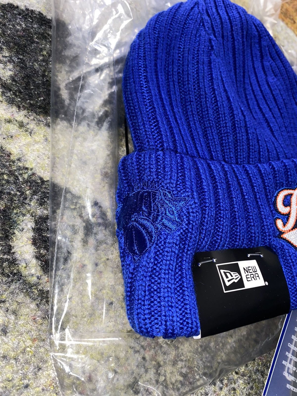 Kith Kith for New York Knicks Court Vision Logo Beanie Size ONE SIZE - 4 Thumbnail