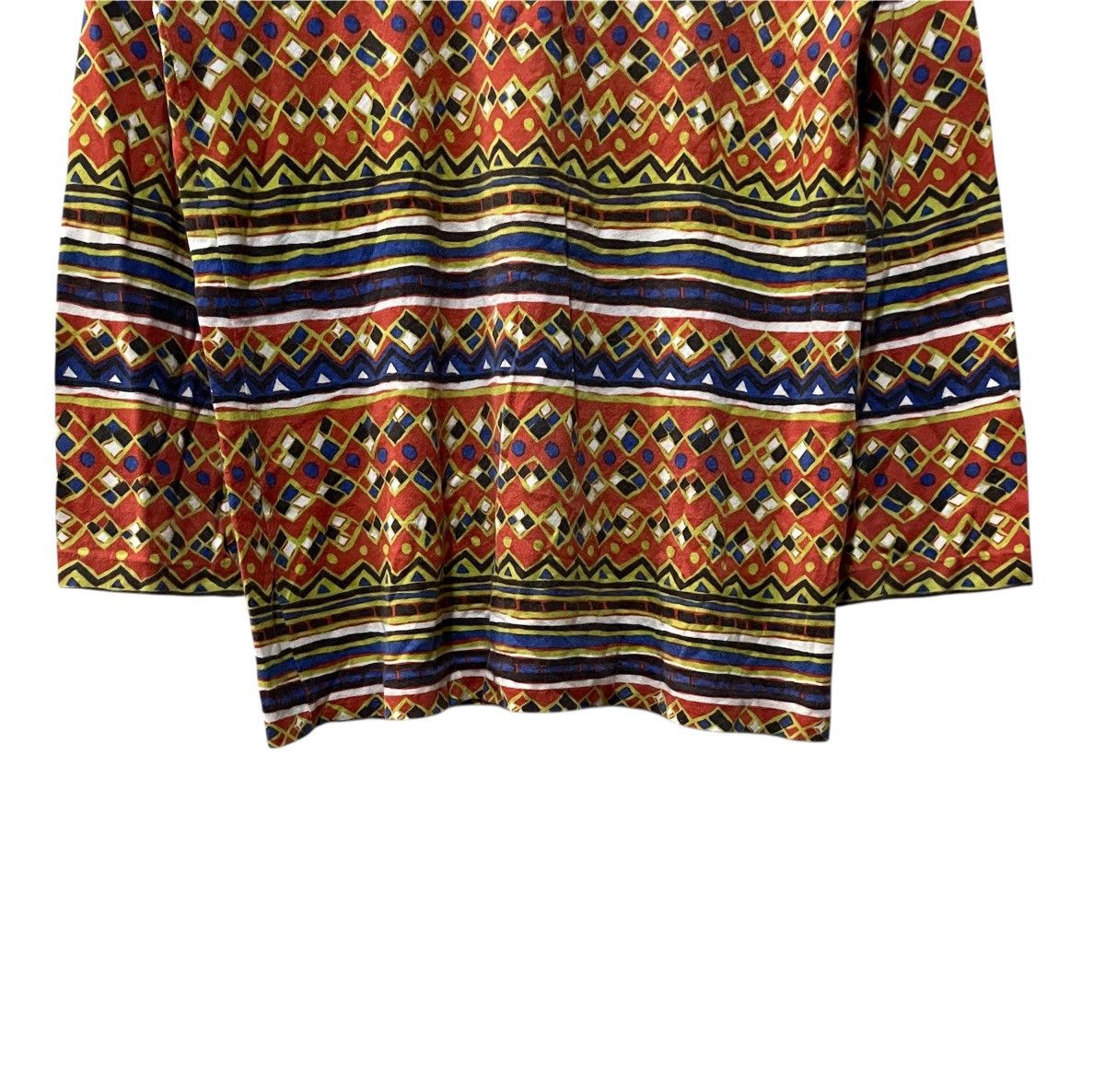 Issey Miyake ISSEY MIYAKE MULTICOLOR BLOUSE / TOP Size M / US 6-8 / IT 42-44 - 4 Thumbnail