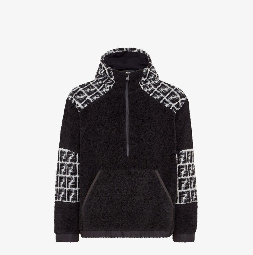 image of Fendi O1Loc1C0124 Sweatshirt In Black, Men's (Size Small)