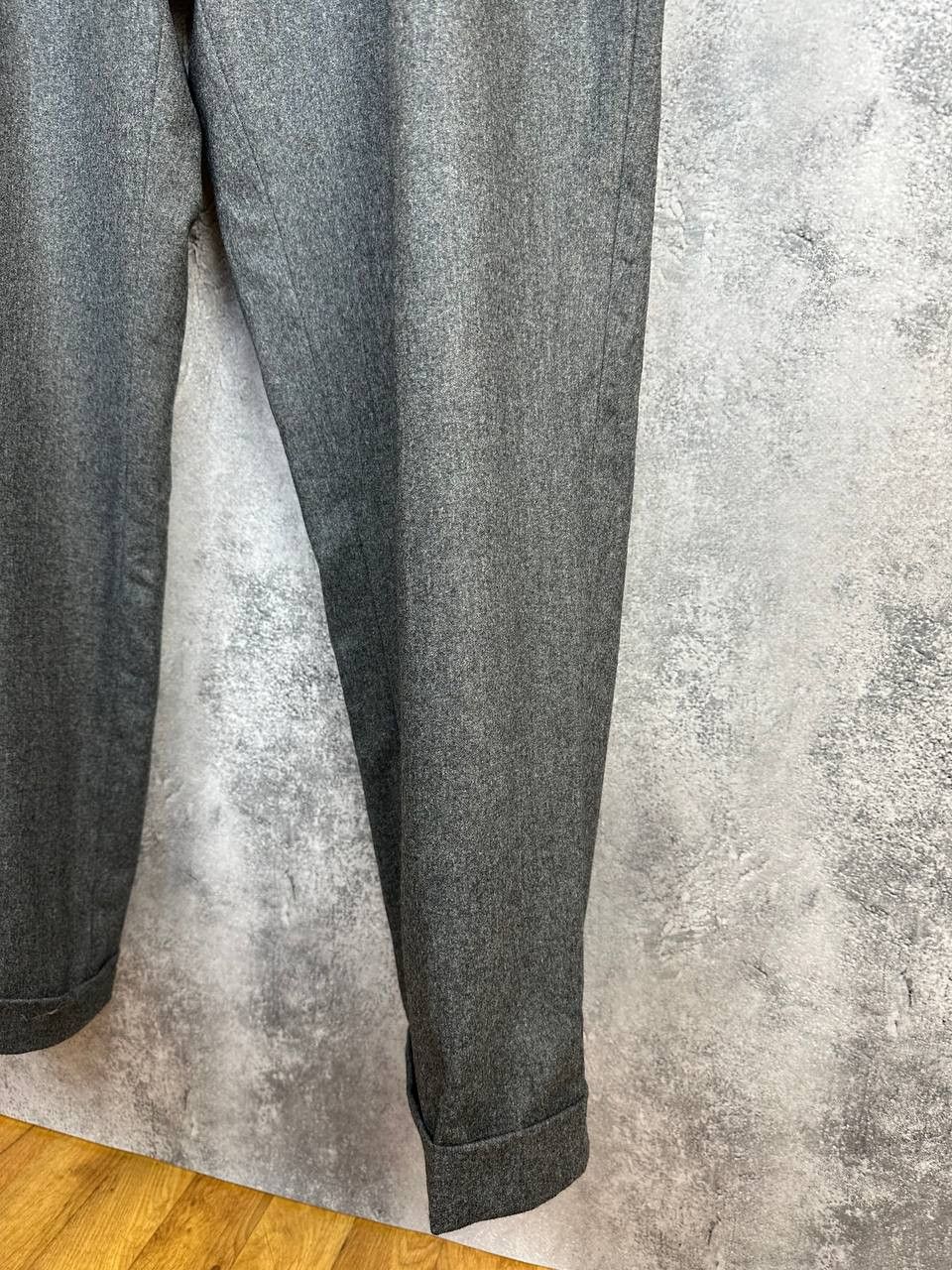 Canali RRP $650 Canali Wool Tailored Dress Trousers Grey Italy Size US 42 / EU 58 - 8 Thumbnail
