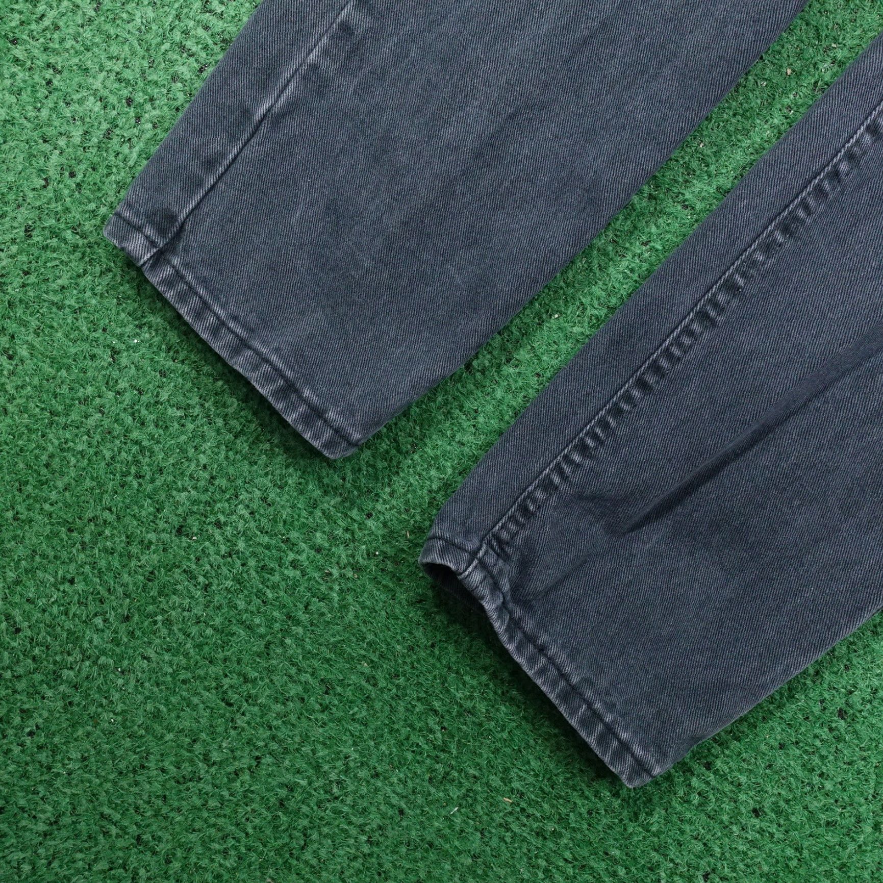 Lee VINTAGE LEE Jeans FADED GREEN DENIM WOMENS SIZE 14 LONG (32X33.5) | Lee | Jeans | Women | 32x33.5 | Green | 14 | Vintage | 90s? Size 36" / US 14 / IT 50 - 6 Thumbnail