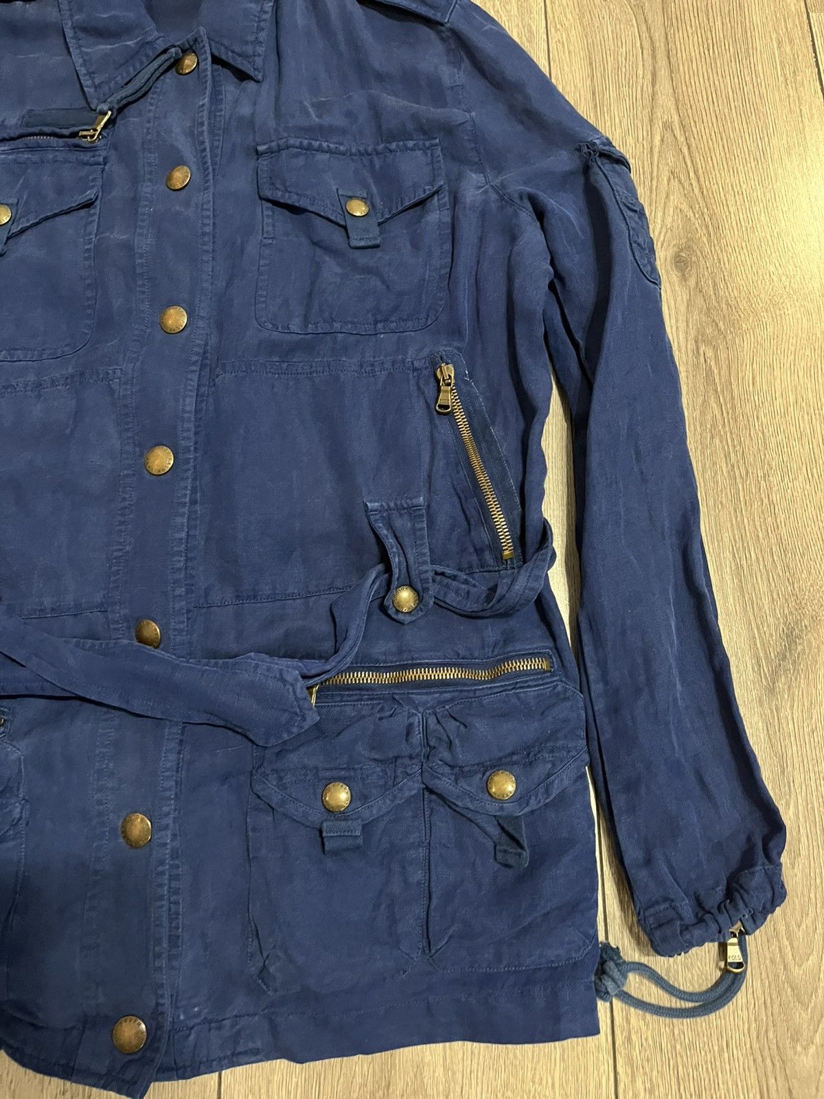 Ralph Lauren × Ralph Lauren Blue Label Ralph Lauren Blue Label Jacket Utility Belted Military M Size M / US 6-8 / IT 42-44 - 4 Thumbnail