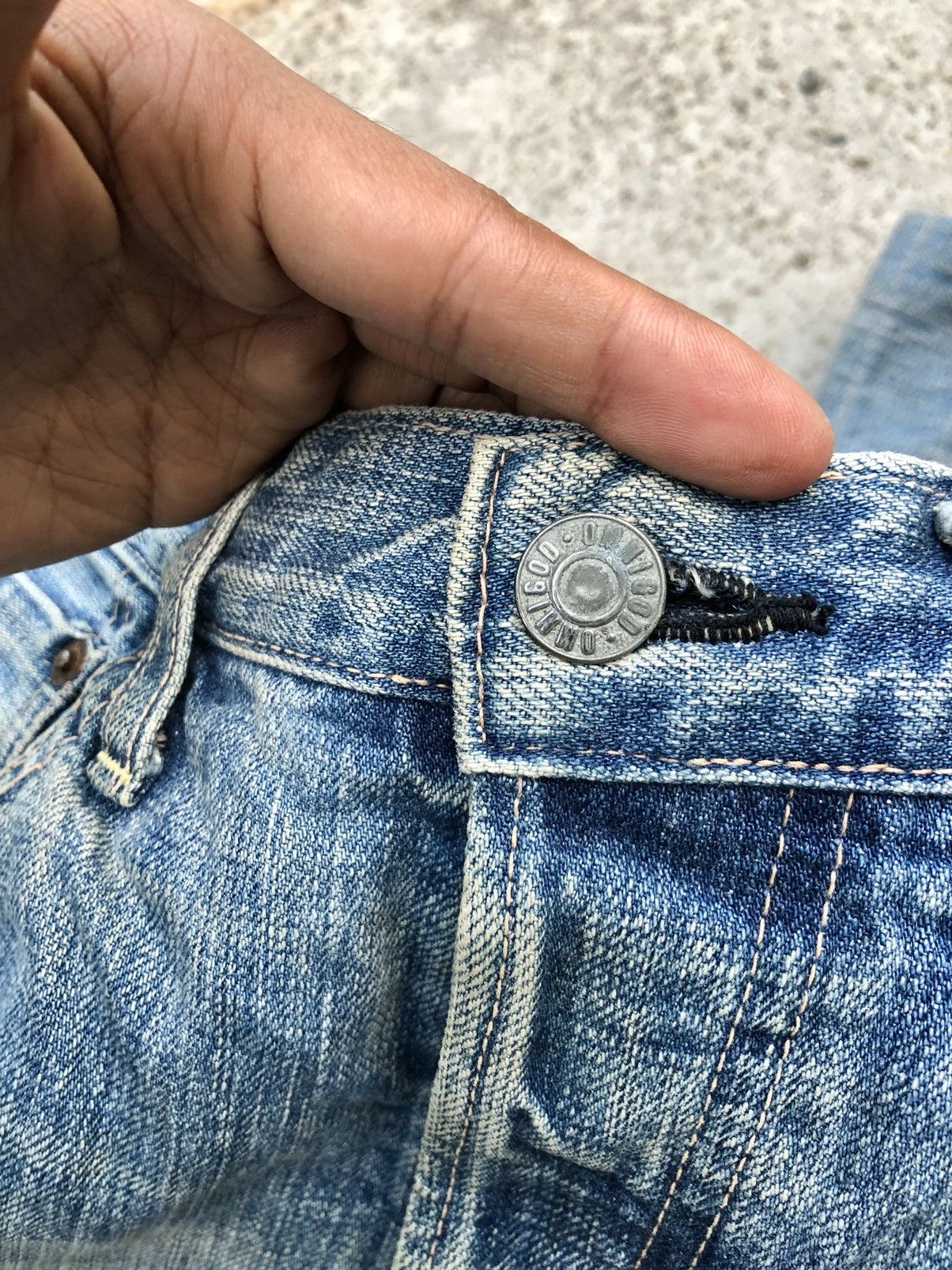 OMNIGOD WIDE LEG BAGGY VINTAGE OMNIGOD SELVEDGE DENIM Size US 31 - 7 Thumbnail