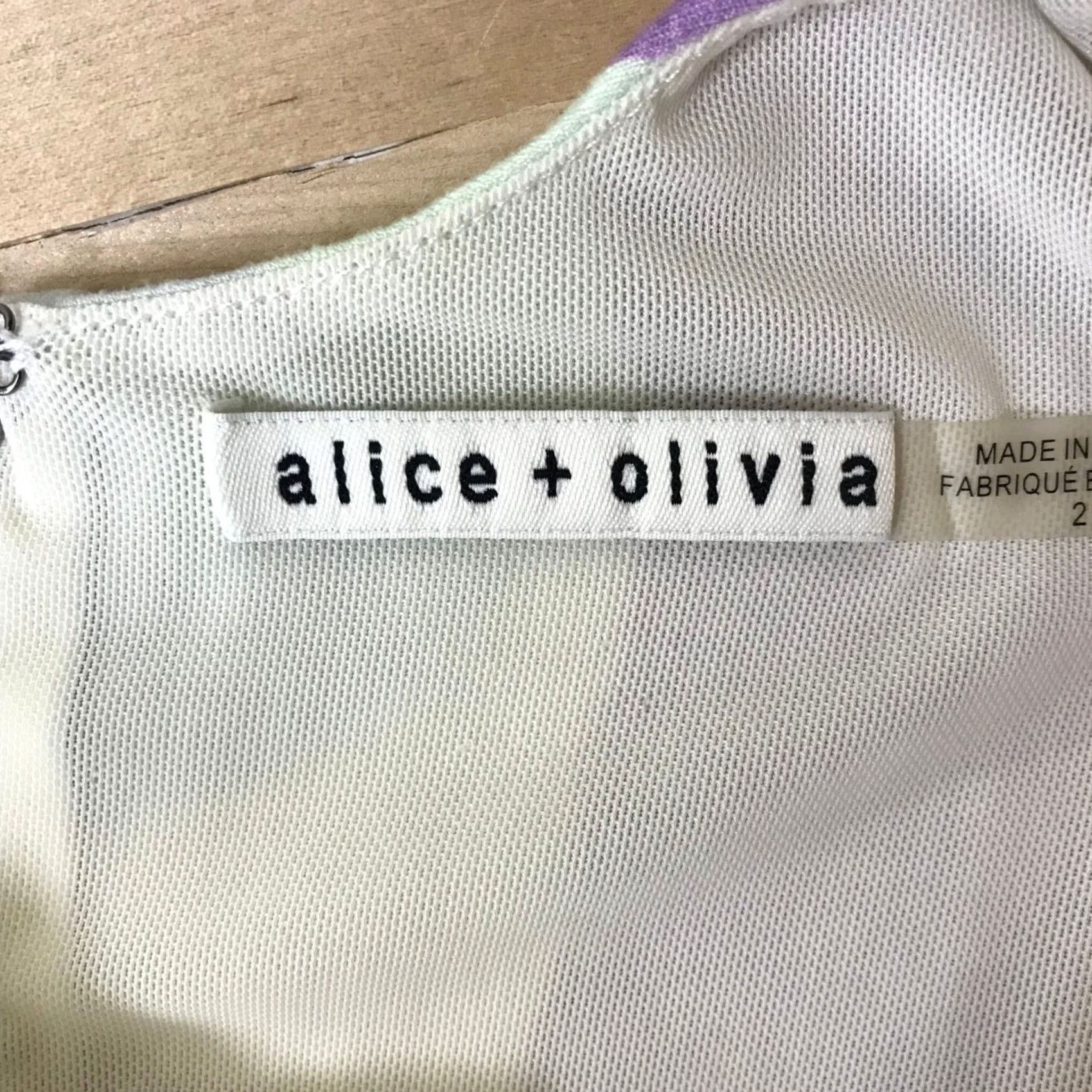 Alice + Olivia Alice + Olivia Abstract Geometric Print Bodycon Midi Dress Multicolor Size 2 Size XS / US 0-2 / IT 36-38 - 7 Thumbnail