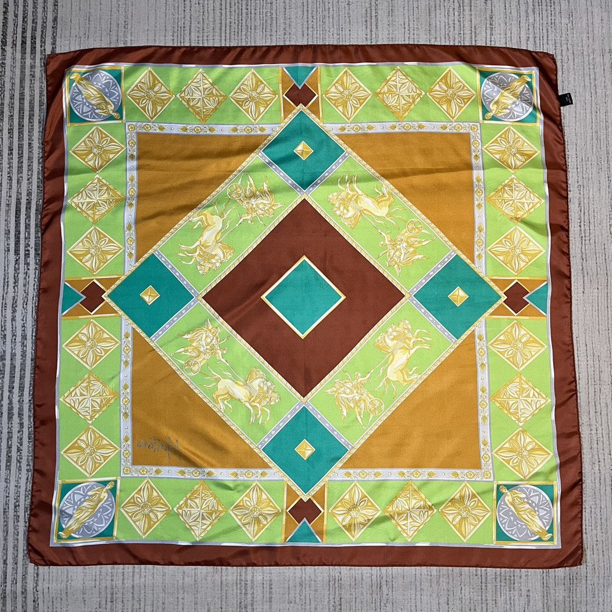 Claude Montana × Vintage Vintage Claude Montana Silk scarf Size ONE SIZE - 2 Thumbnail